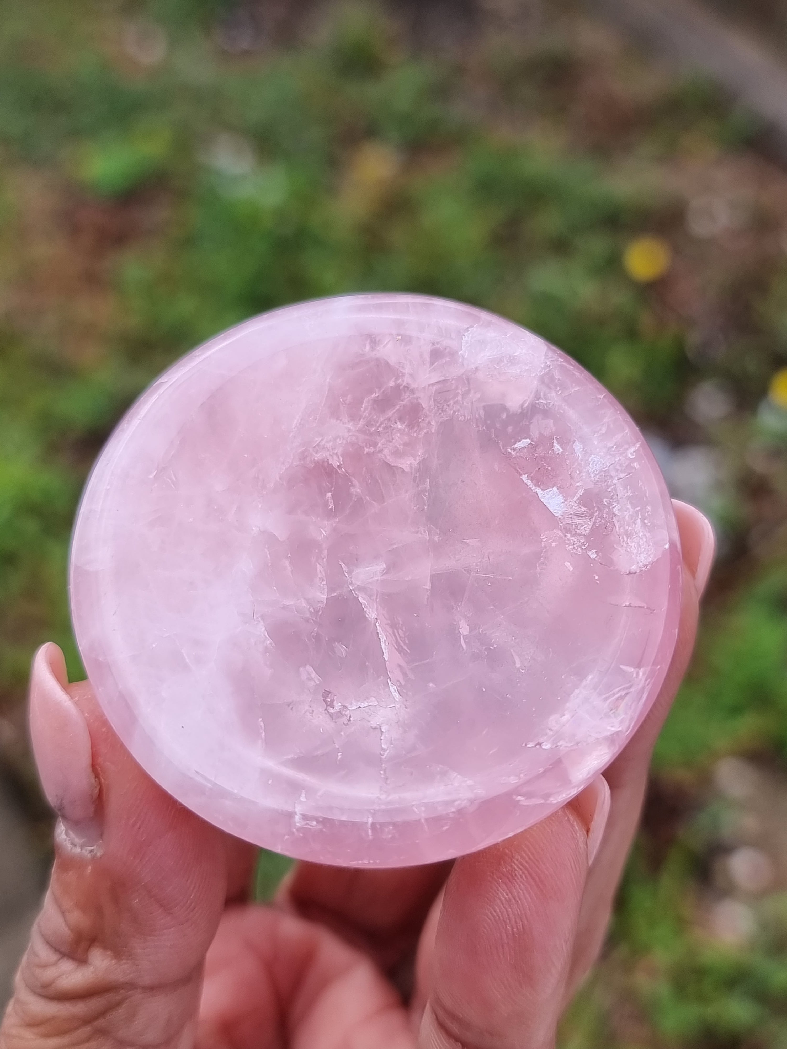 Rose Quartz Polished Mini Bowl