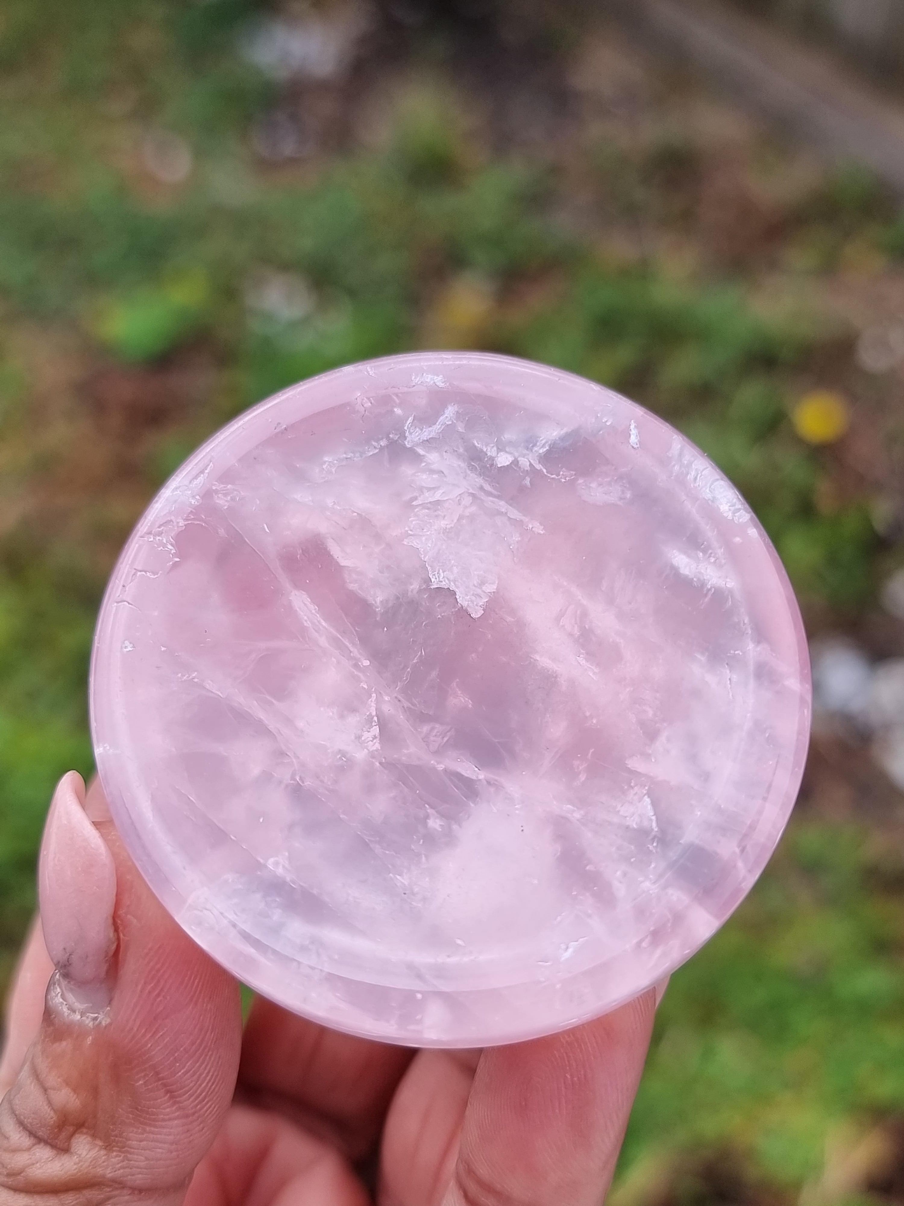 Rose Quartz Polished Mini Bowl