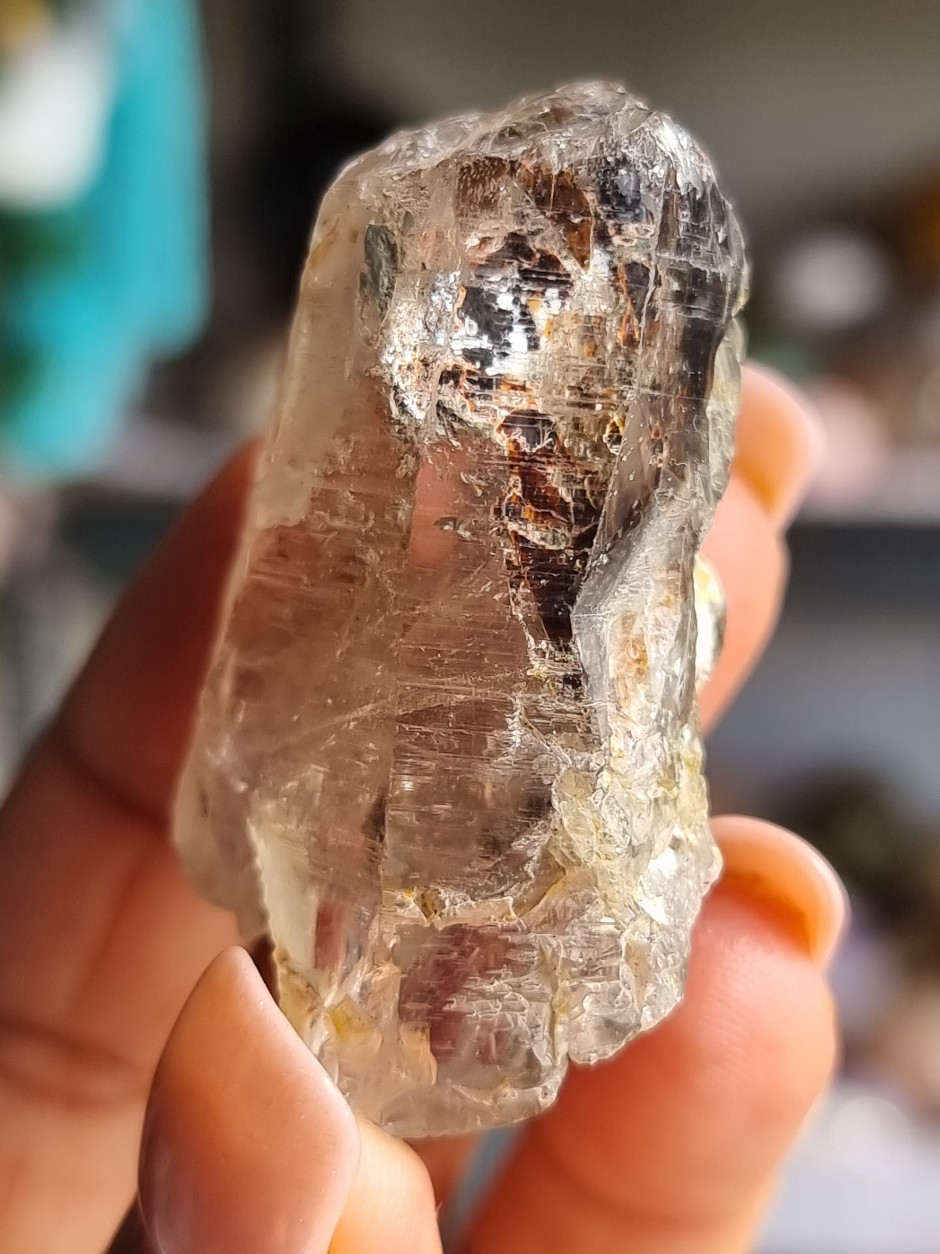 Lemurian Quartz with Brookite