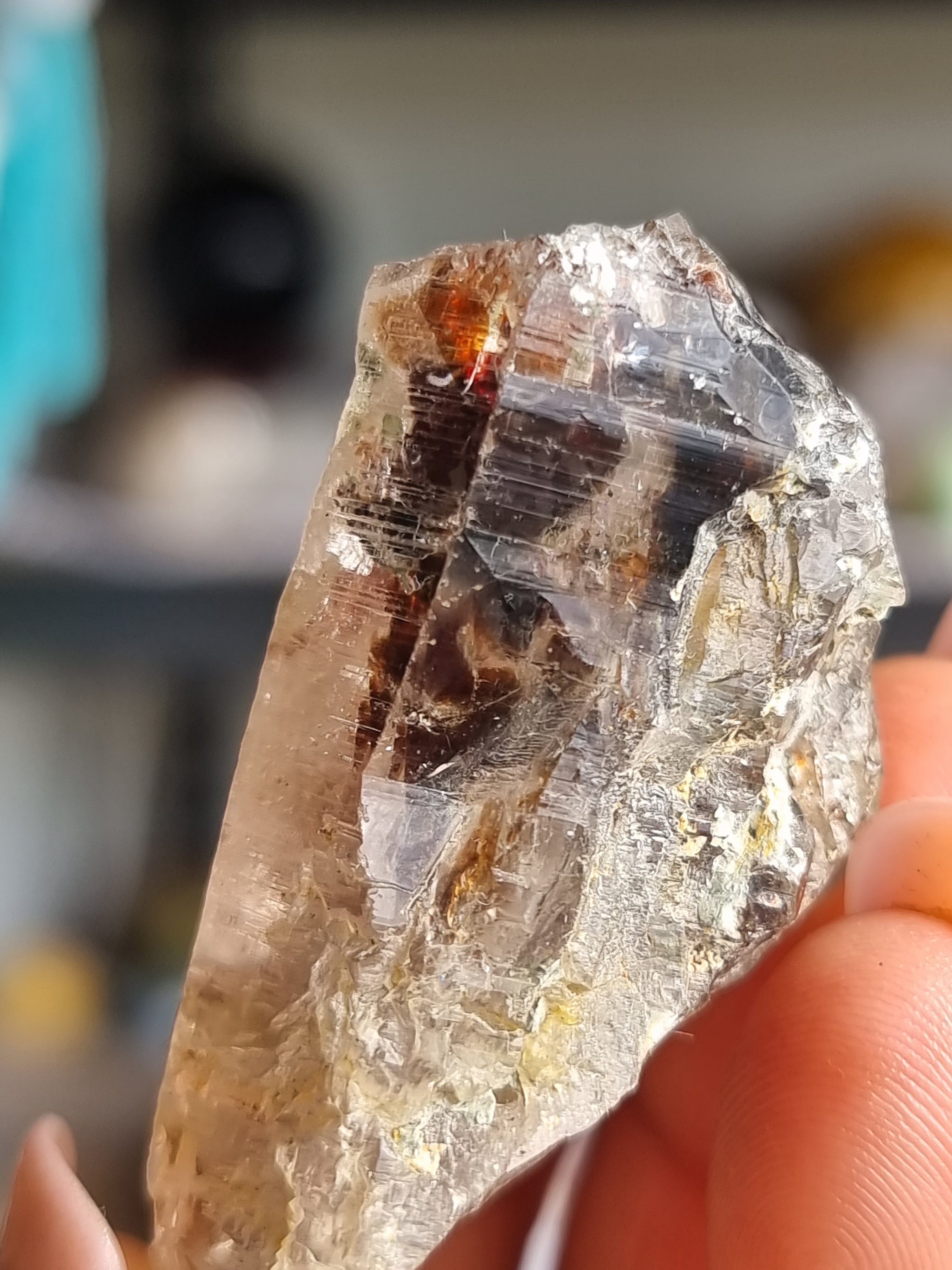 Lemurian Quartz with Brookite