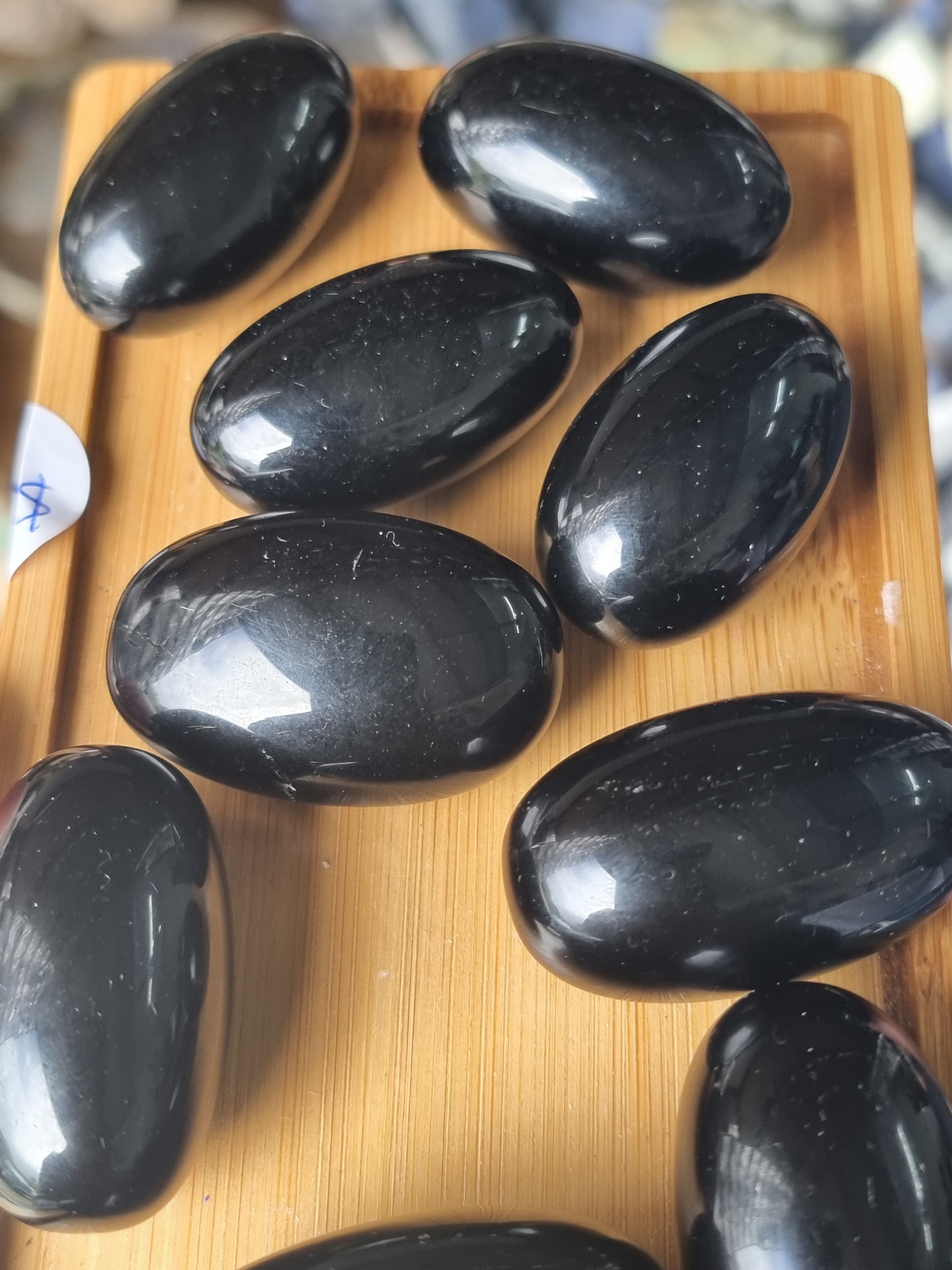 Black Obsidian Palm Stone Mini