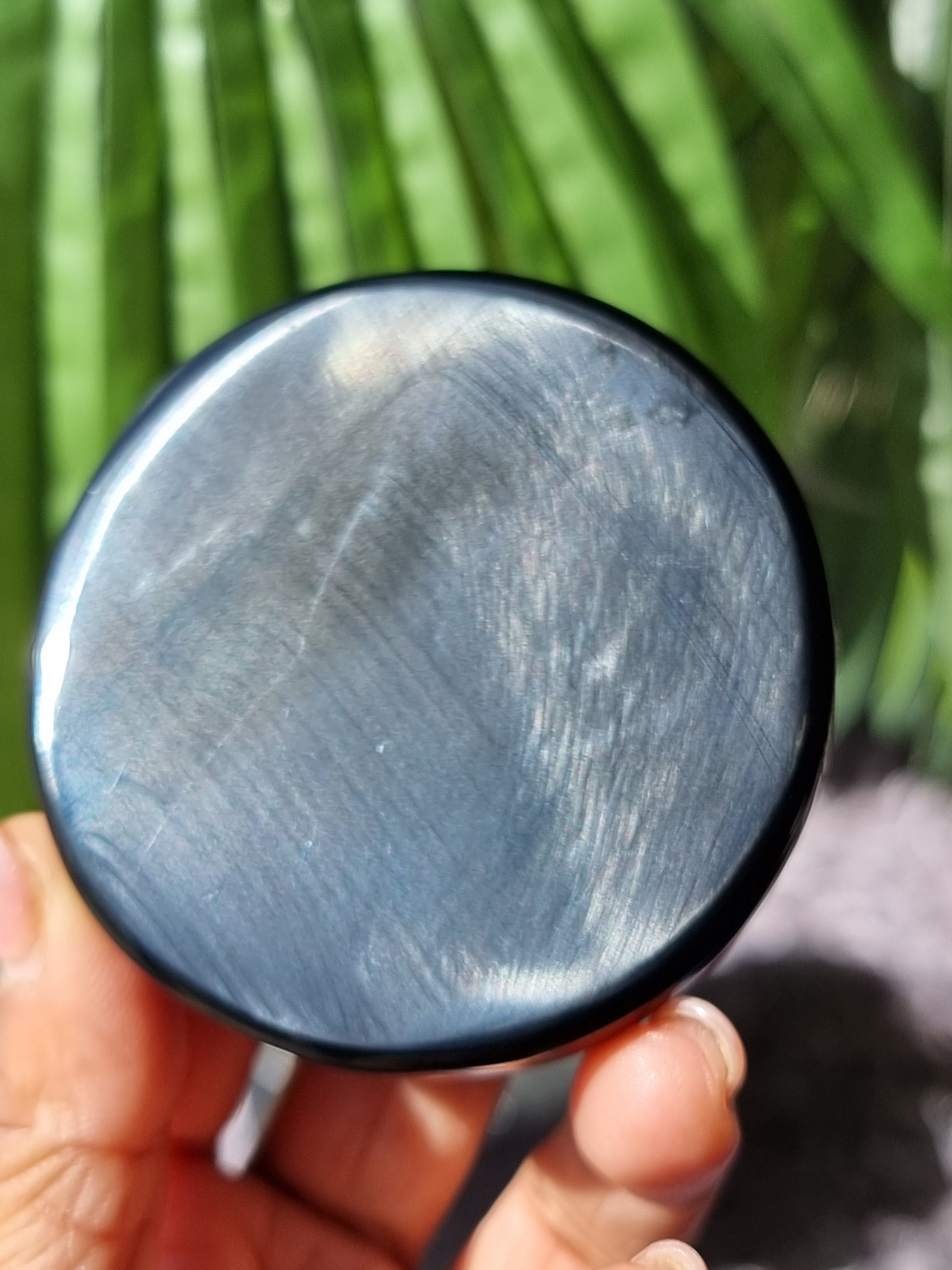 Black Obsidian Polished Slab Mirror