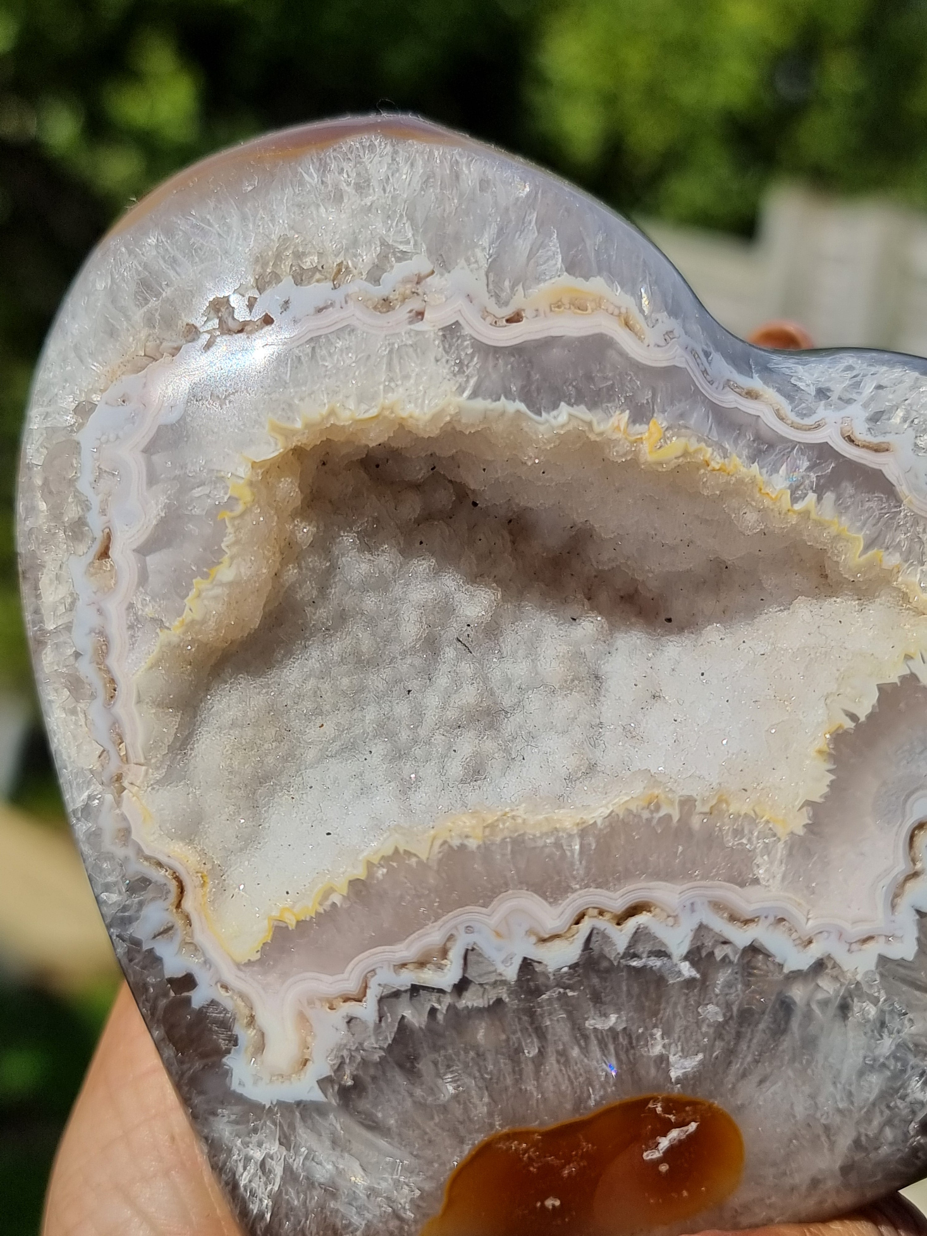 Druzy Agate Heart