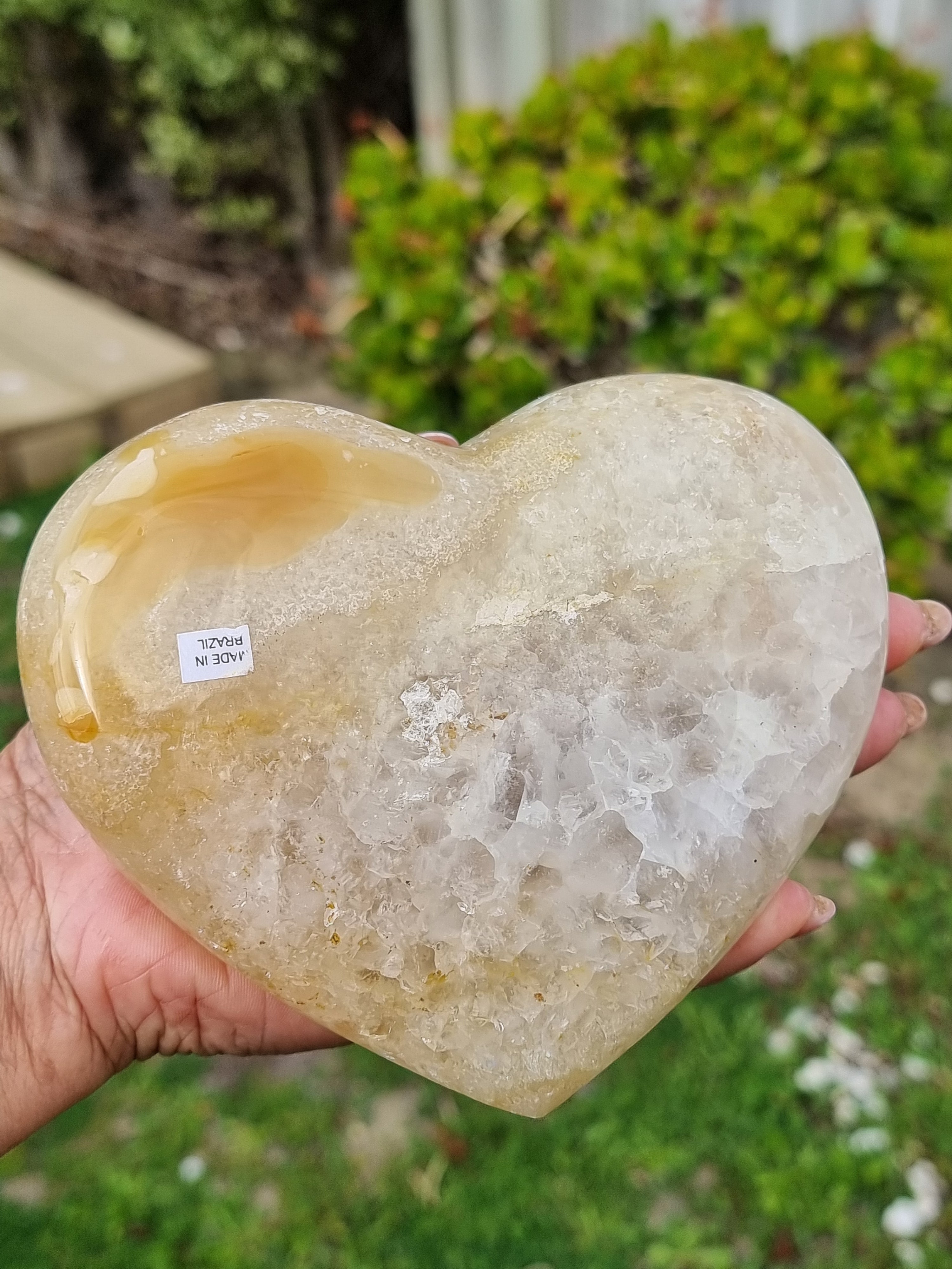 Druzy Agate Heart
