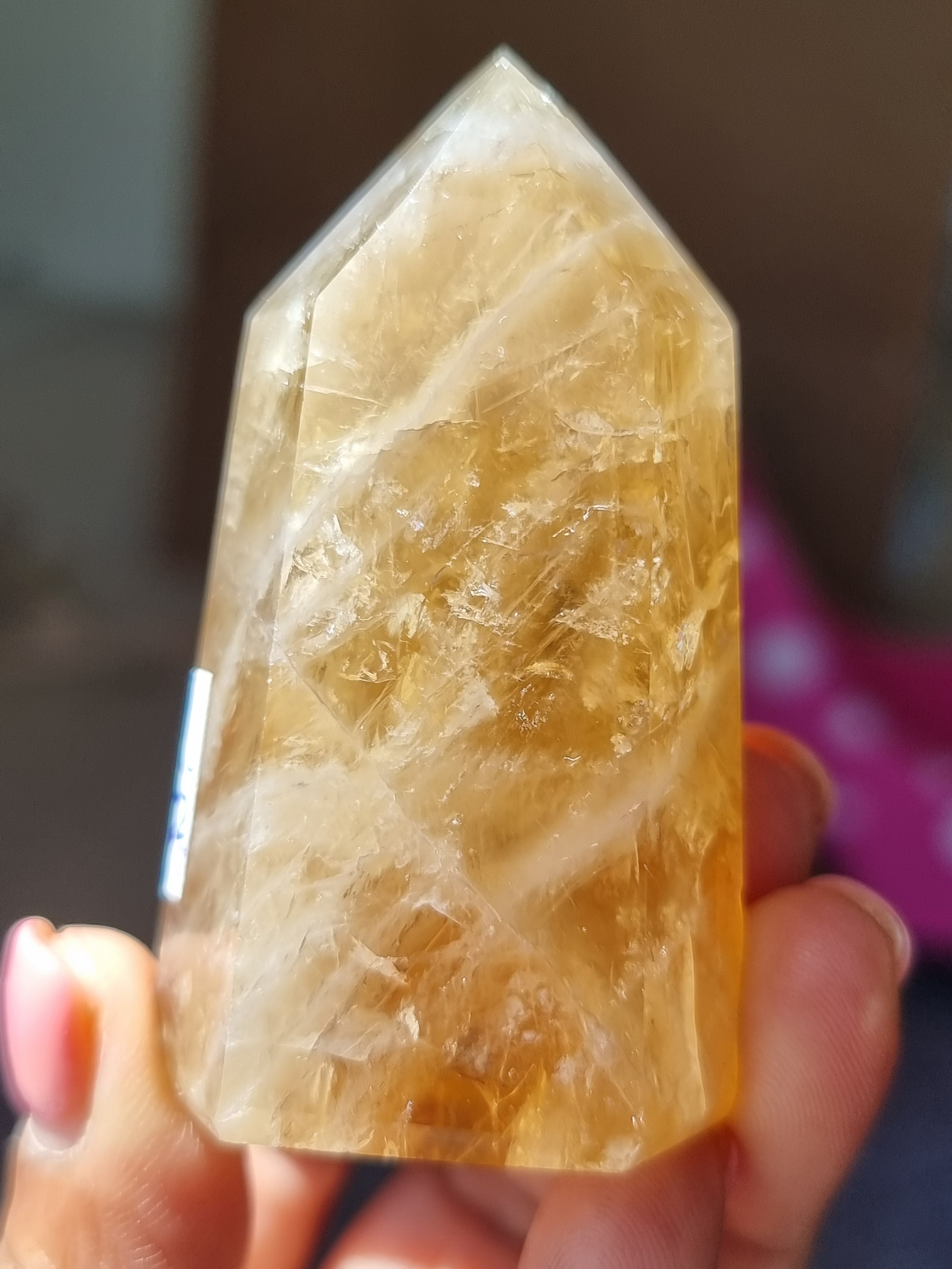 Natural Citrine Point