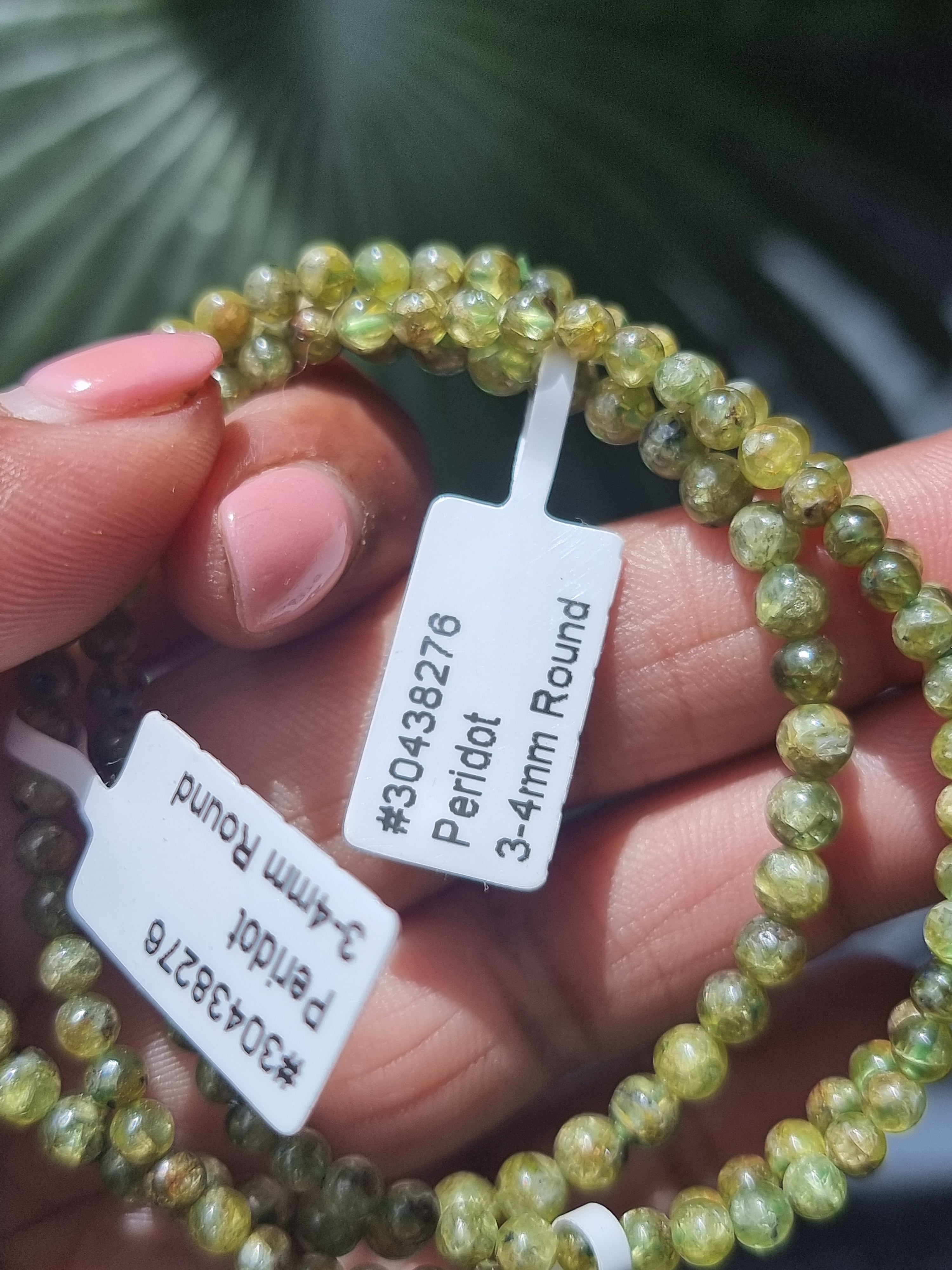 Peridot Bead Bracelet