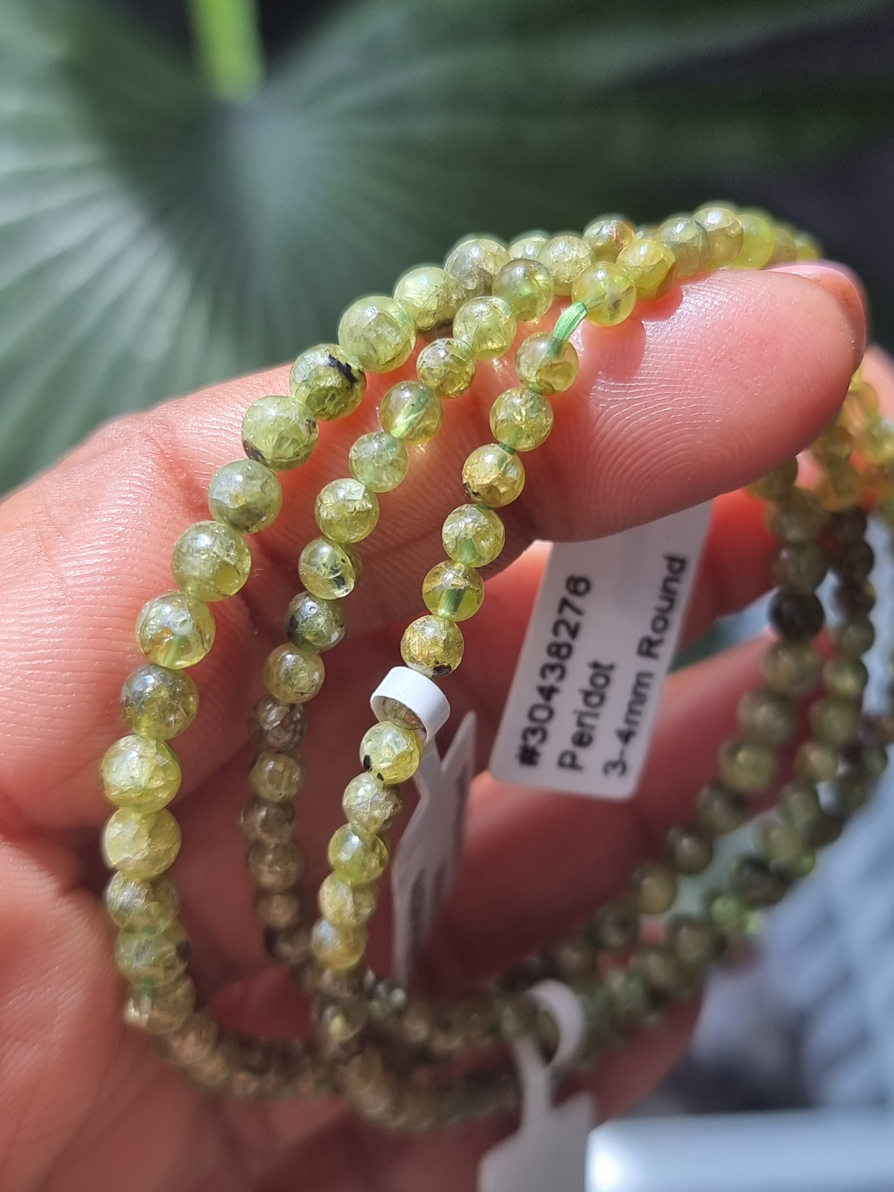 Peridot Bead Bracelet