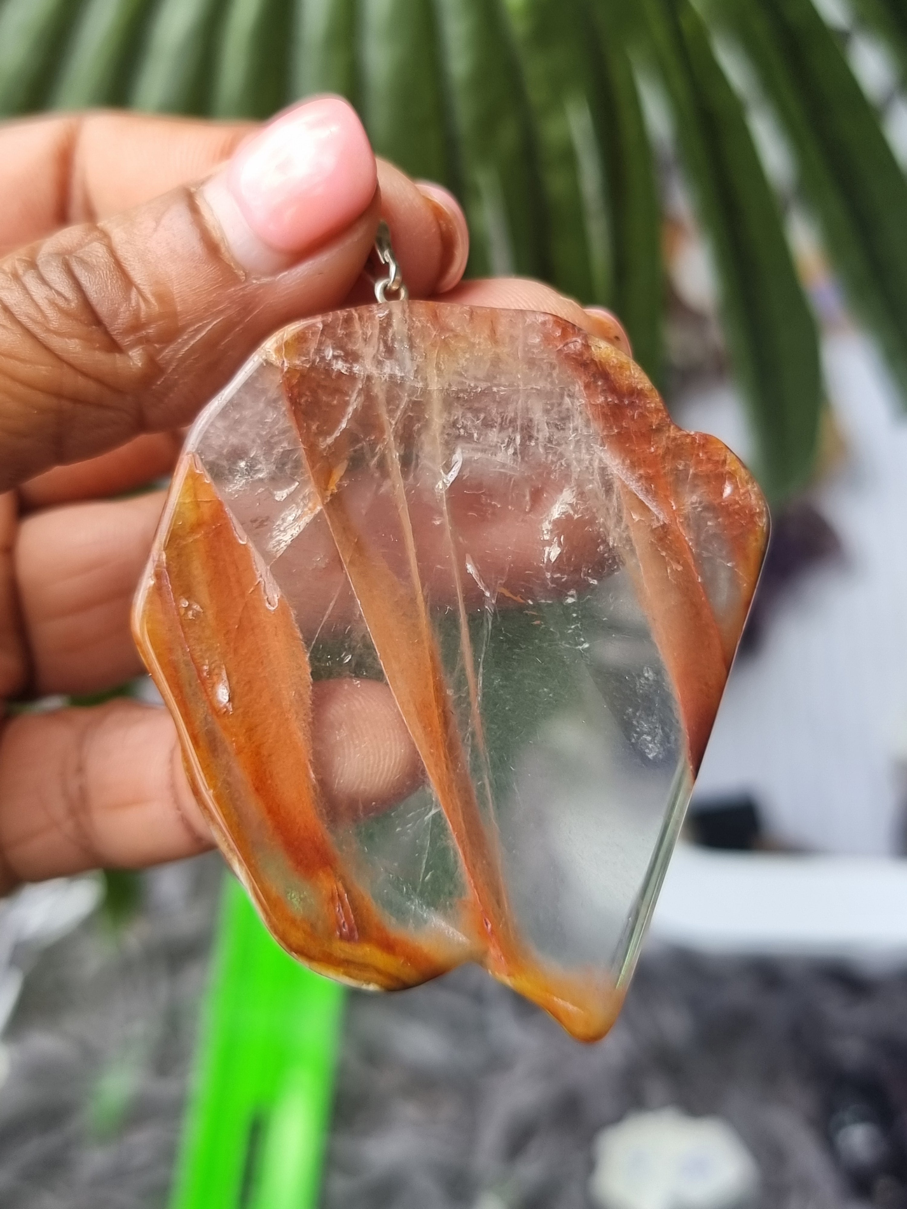 Amphibole Quartz Pendant