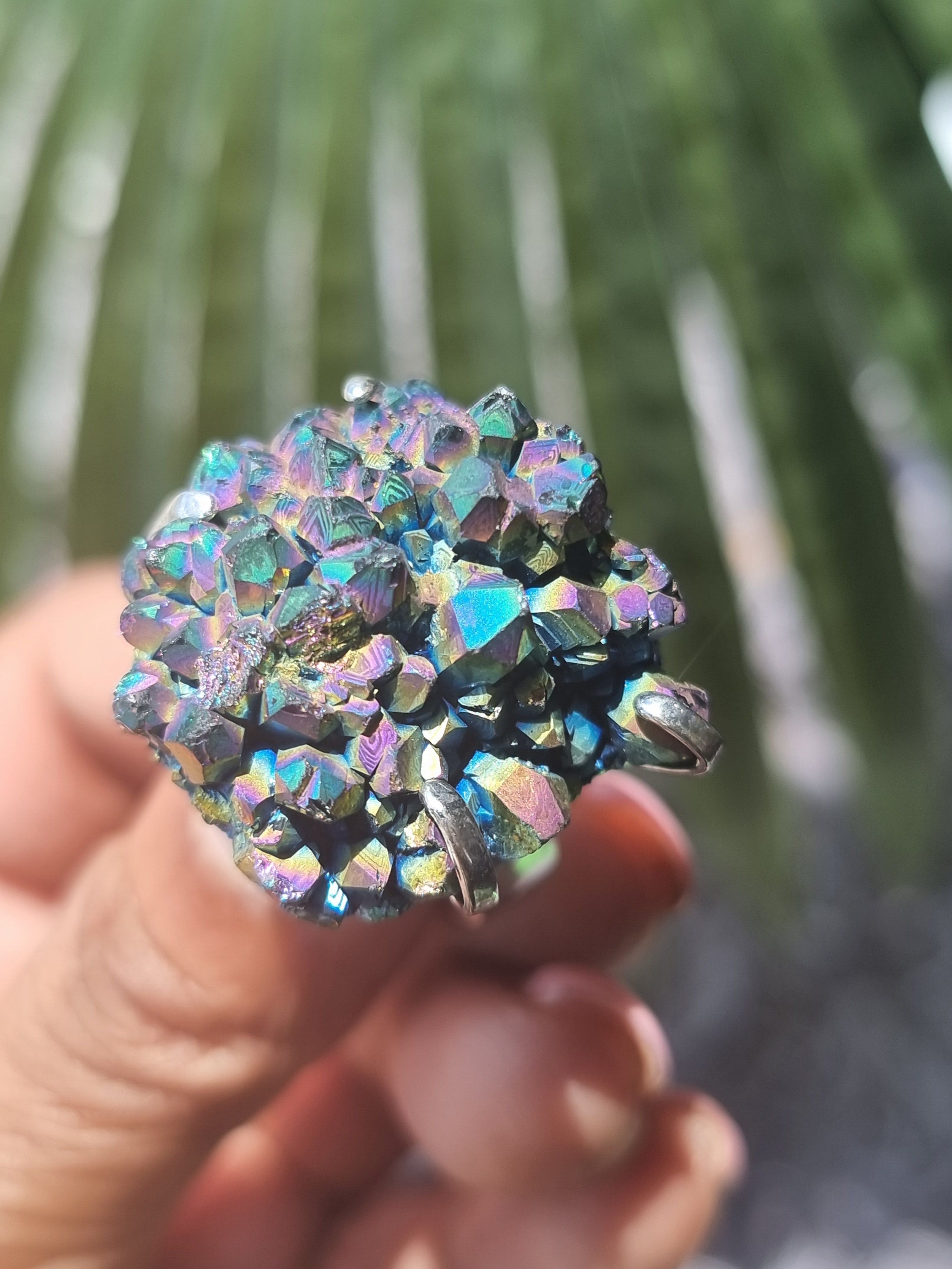 Aura Amethyst Rough Ring