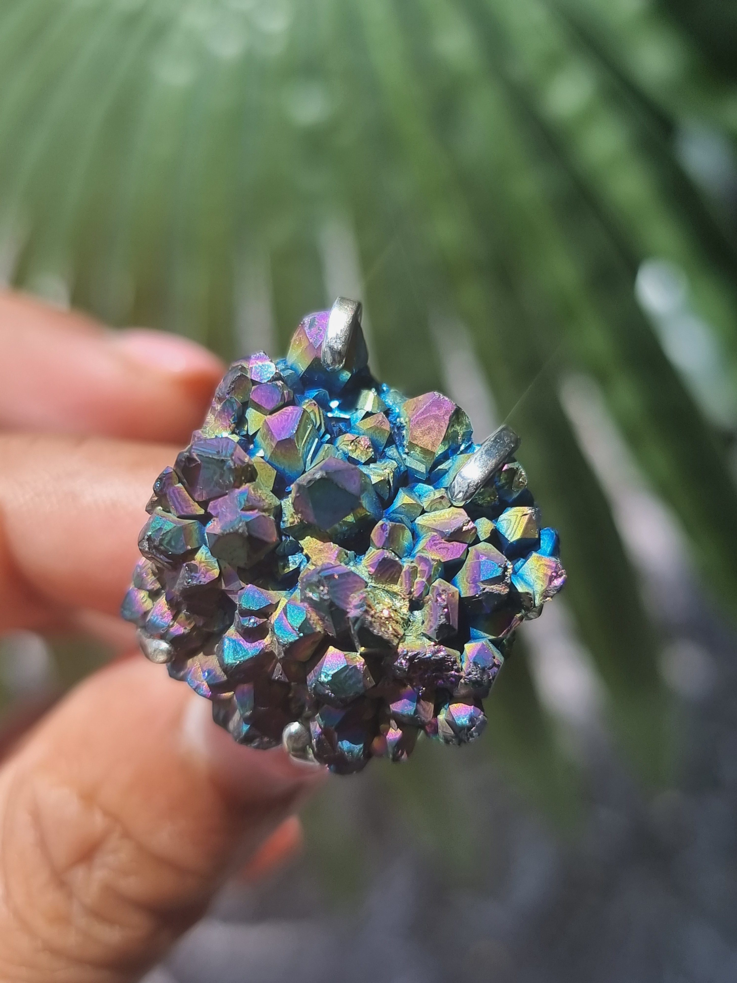 Aura Amethyst Rough Ring