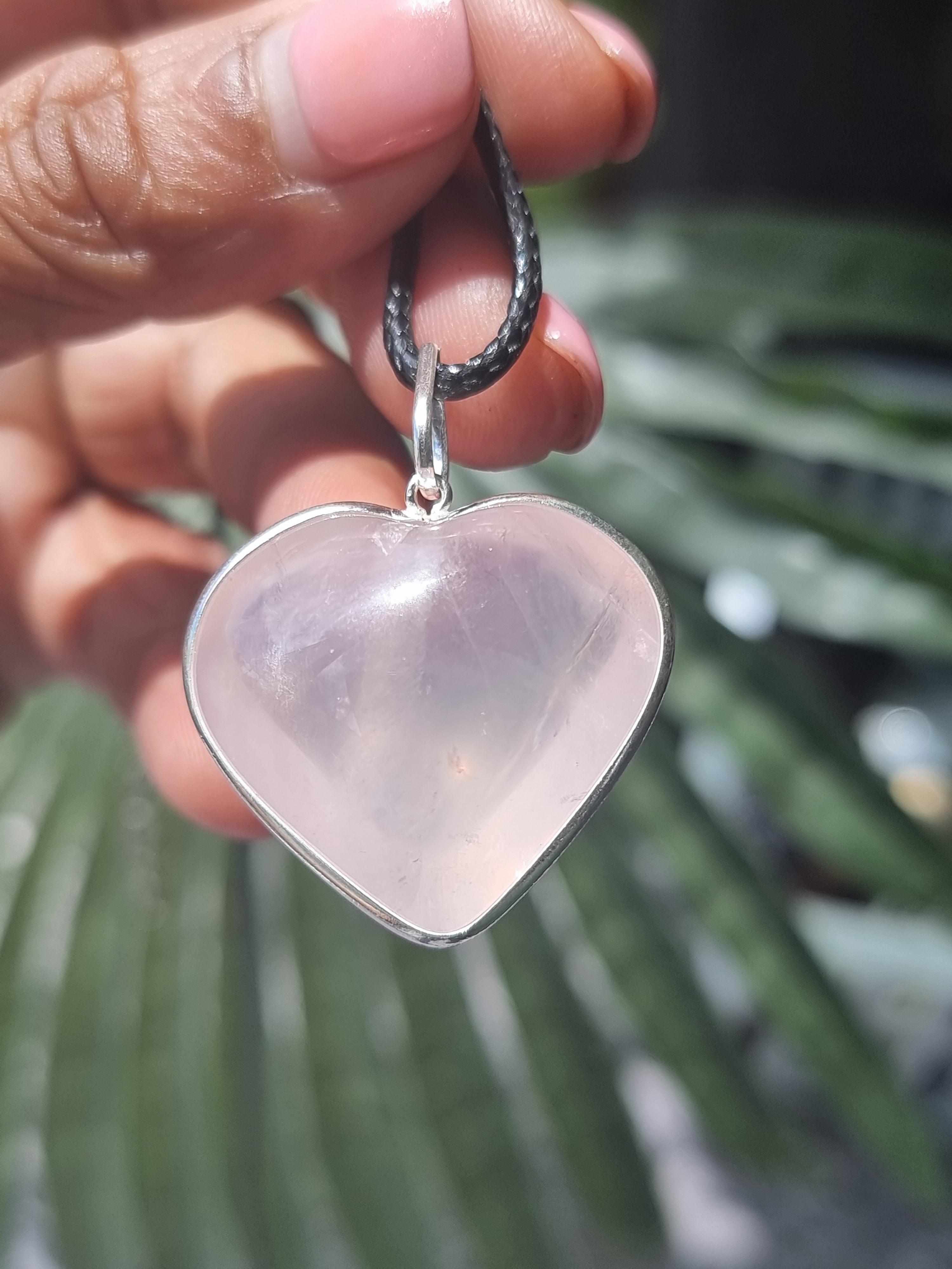 Rose Quartz Heart Pendant