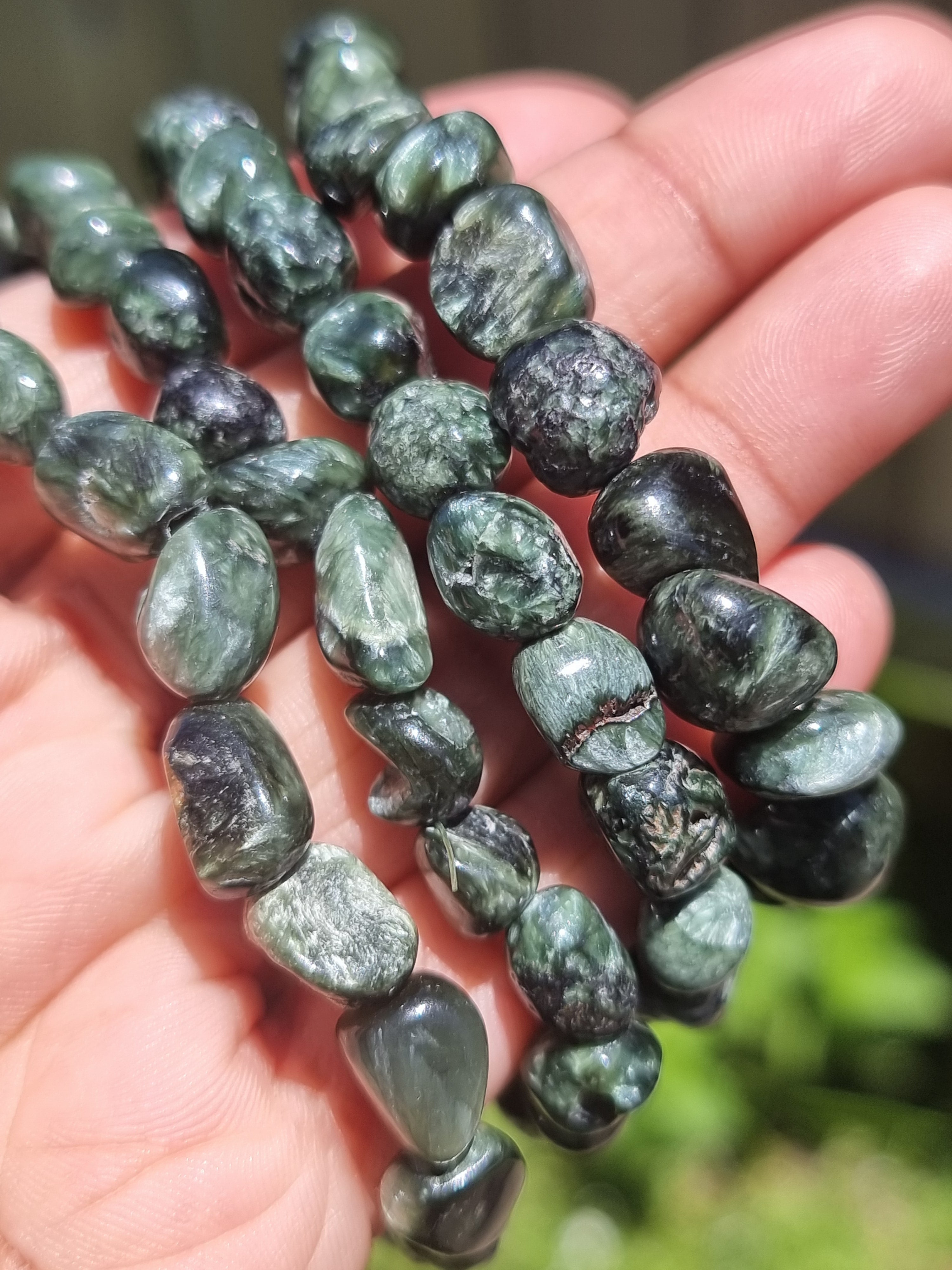Seraphinite Tumble Bracelet