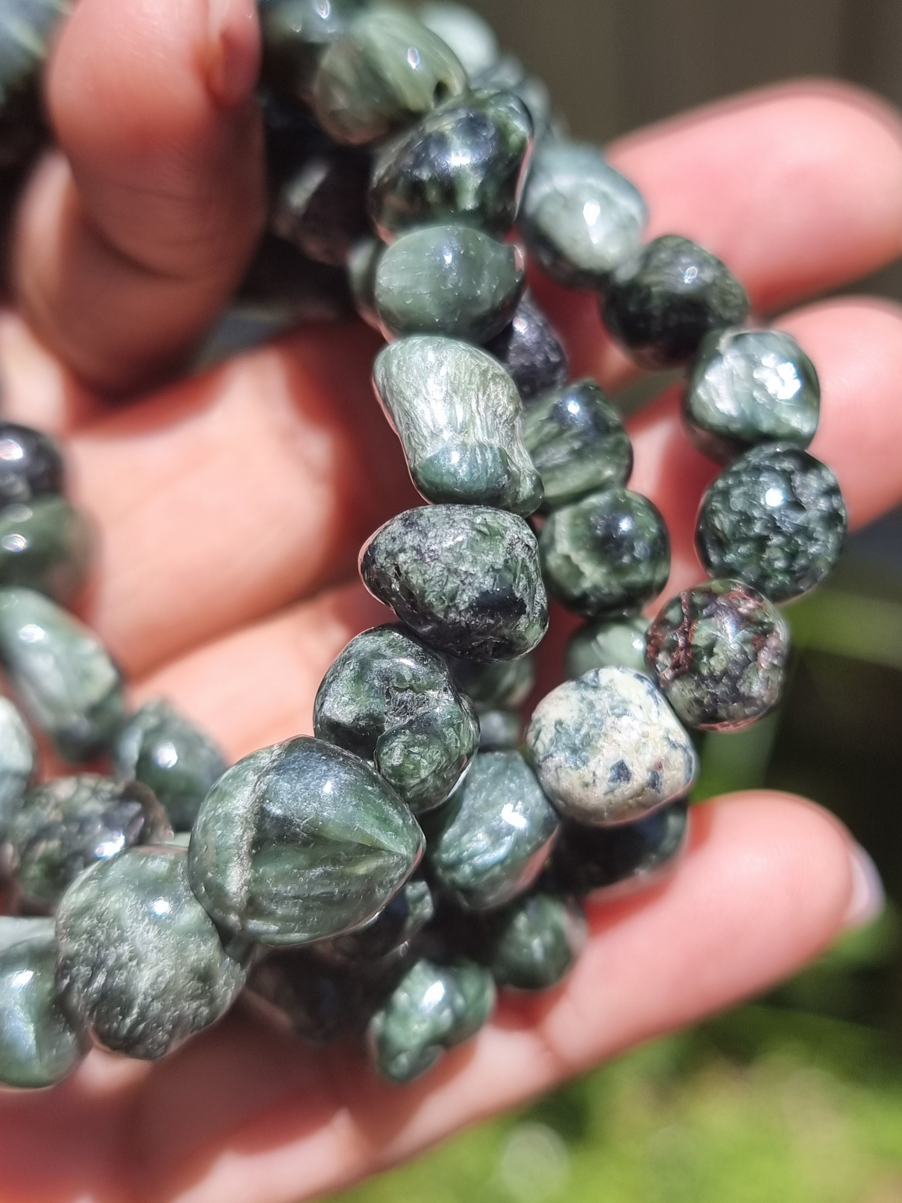 Seraphinite Tumble Bracelet