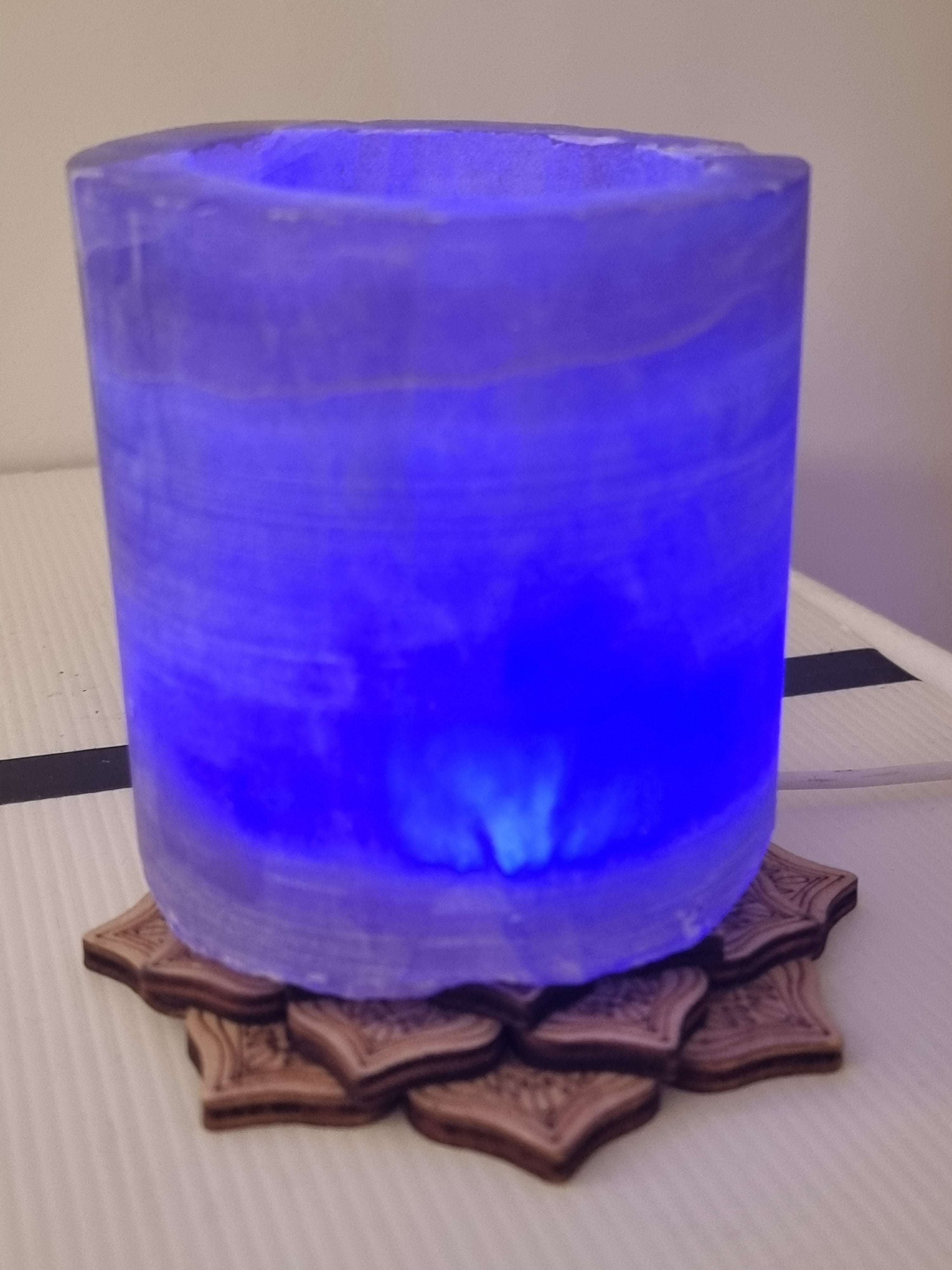 Lavender Fluorite Lamp