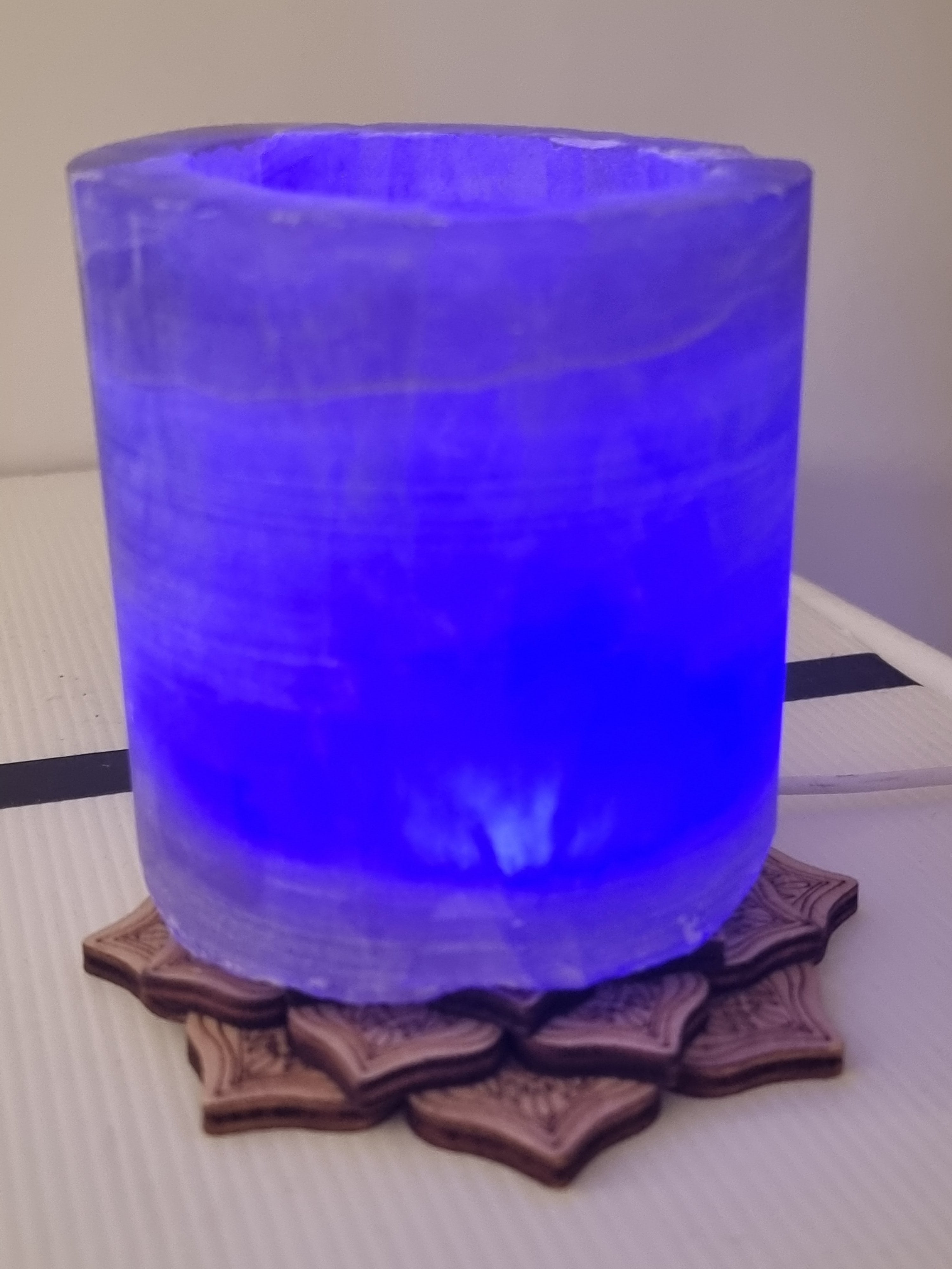 Lavender Fluorite Lamp