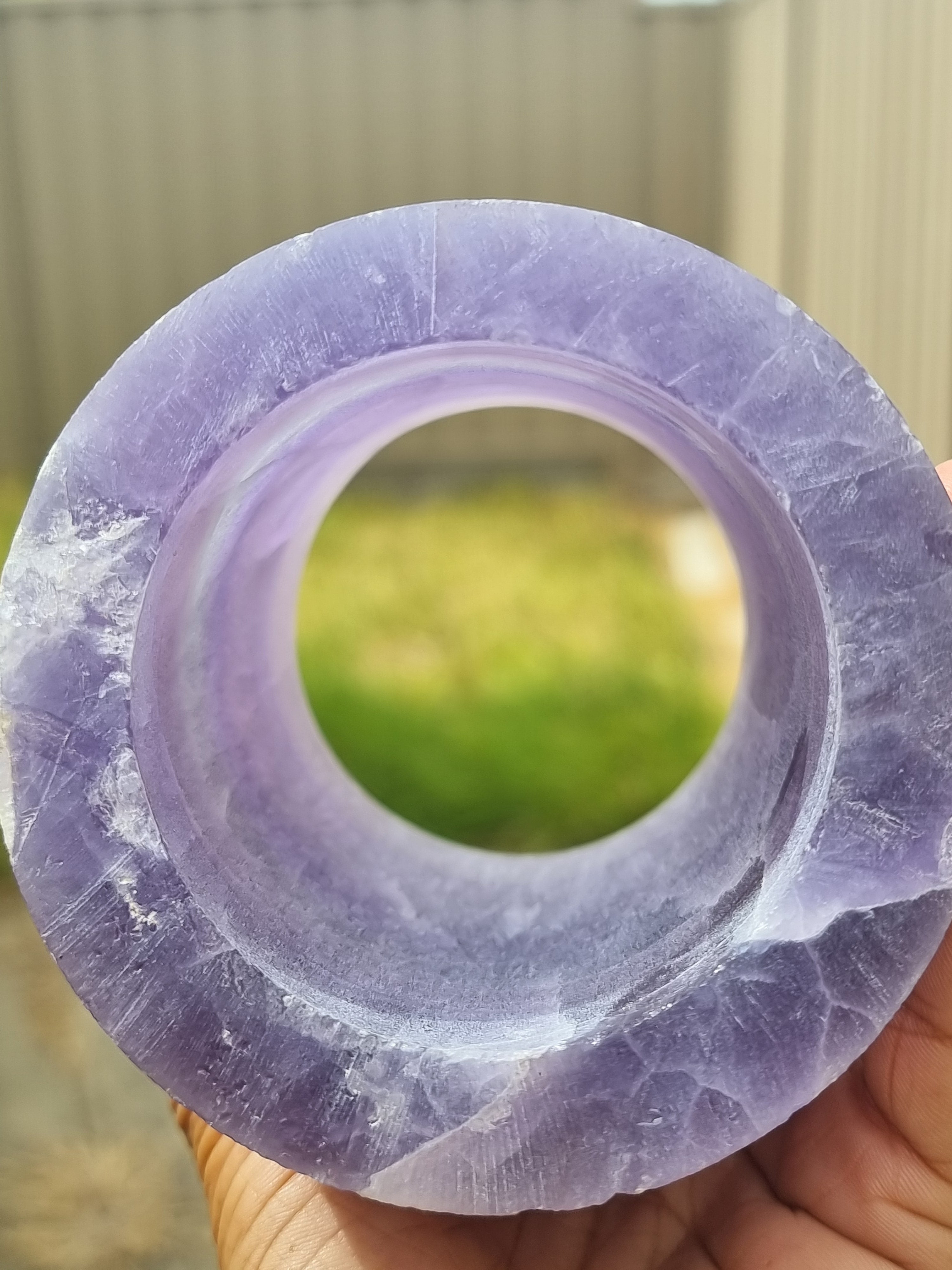 Lavender Fluorite Lamp