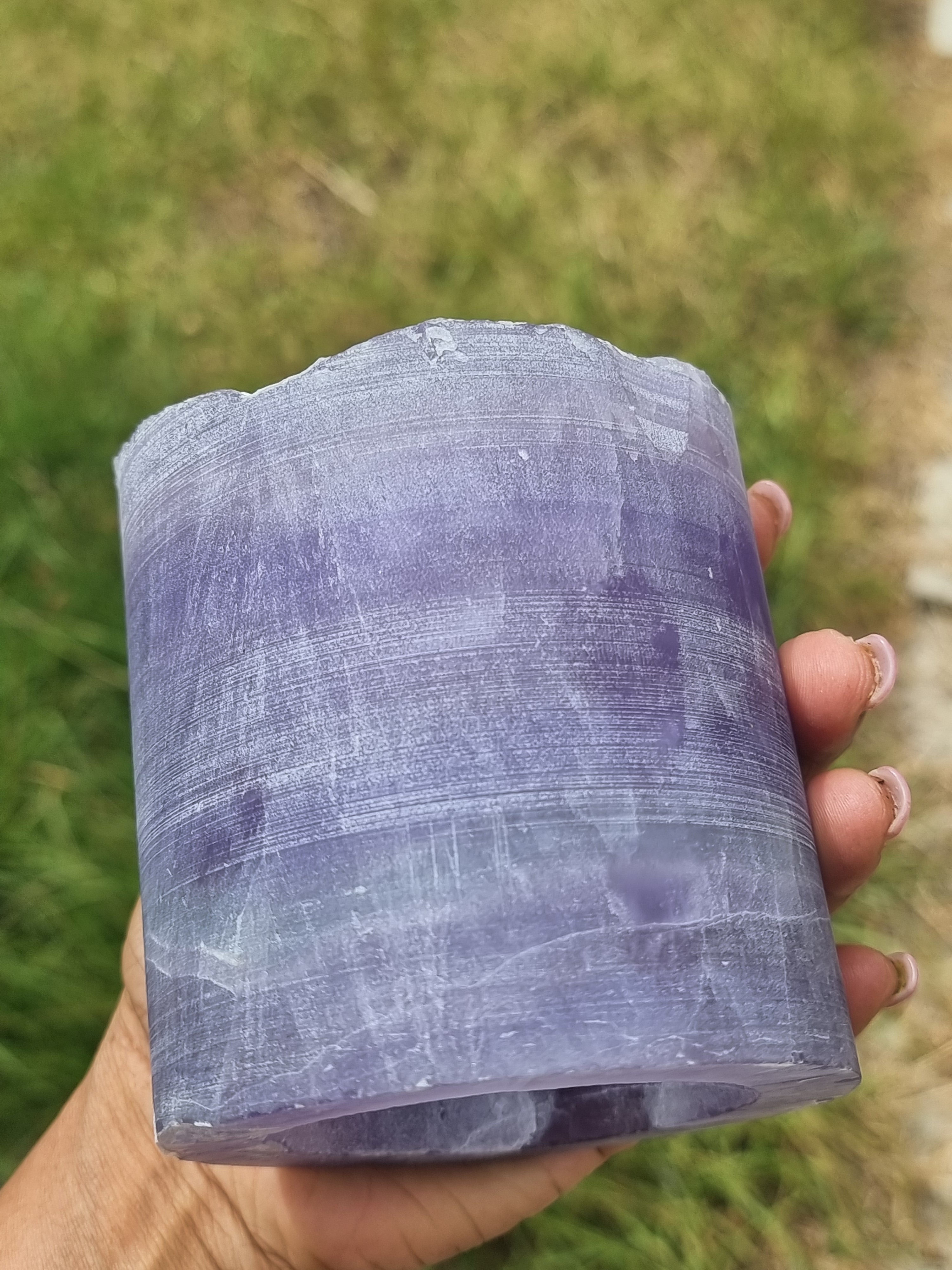 Lavender Fluorite Lamp