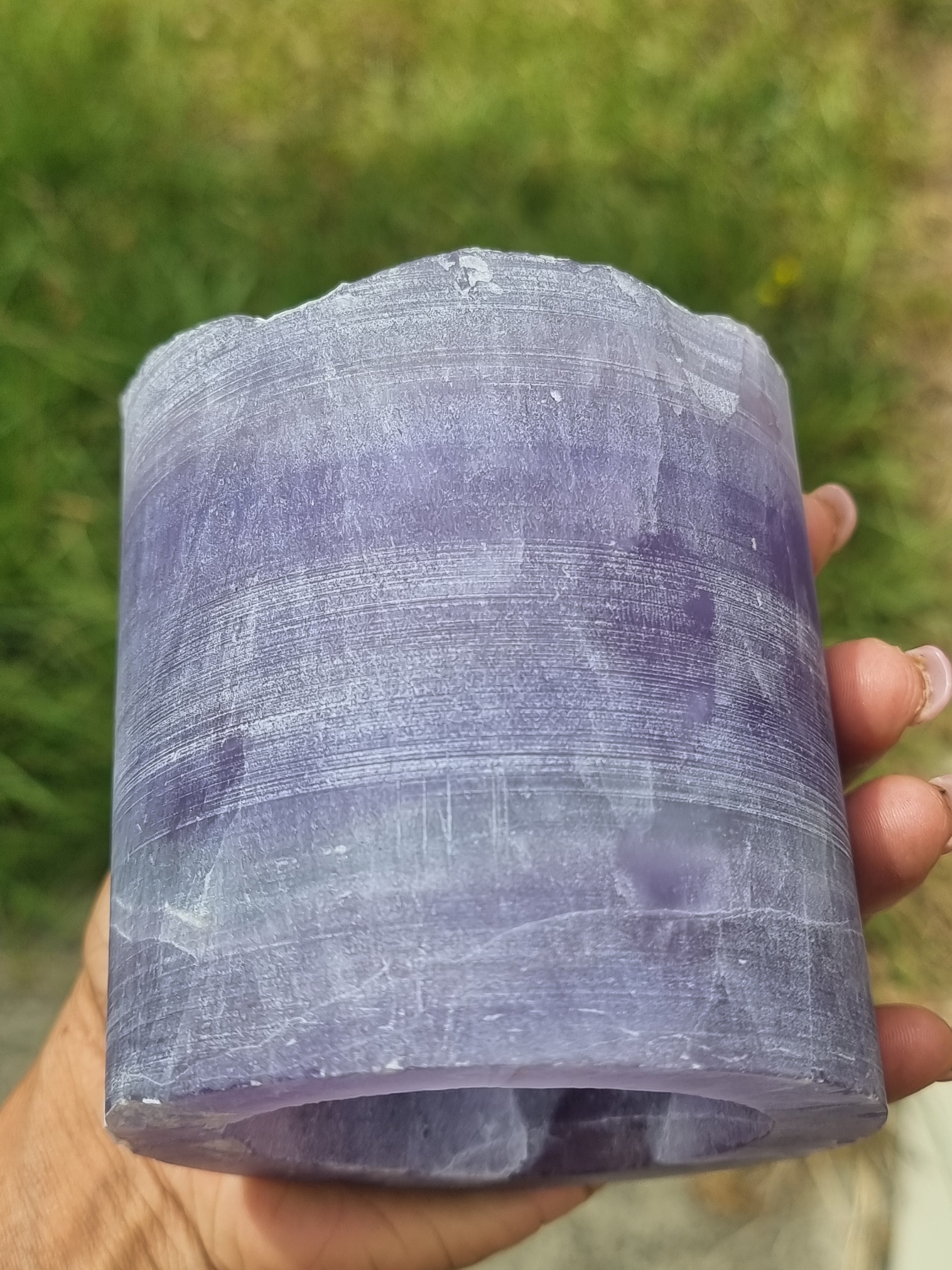 Lavender Fluorite Lamp