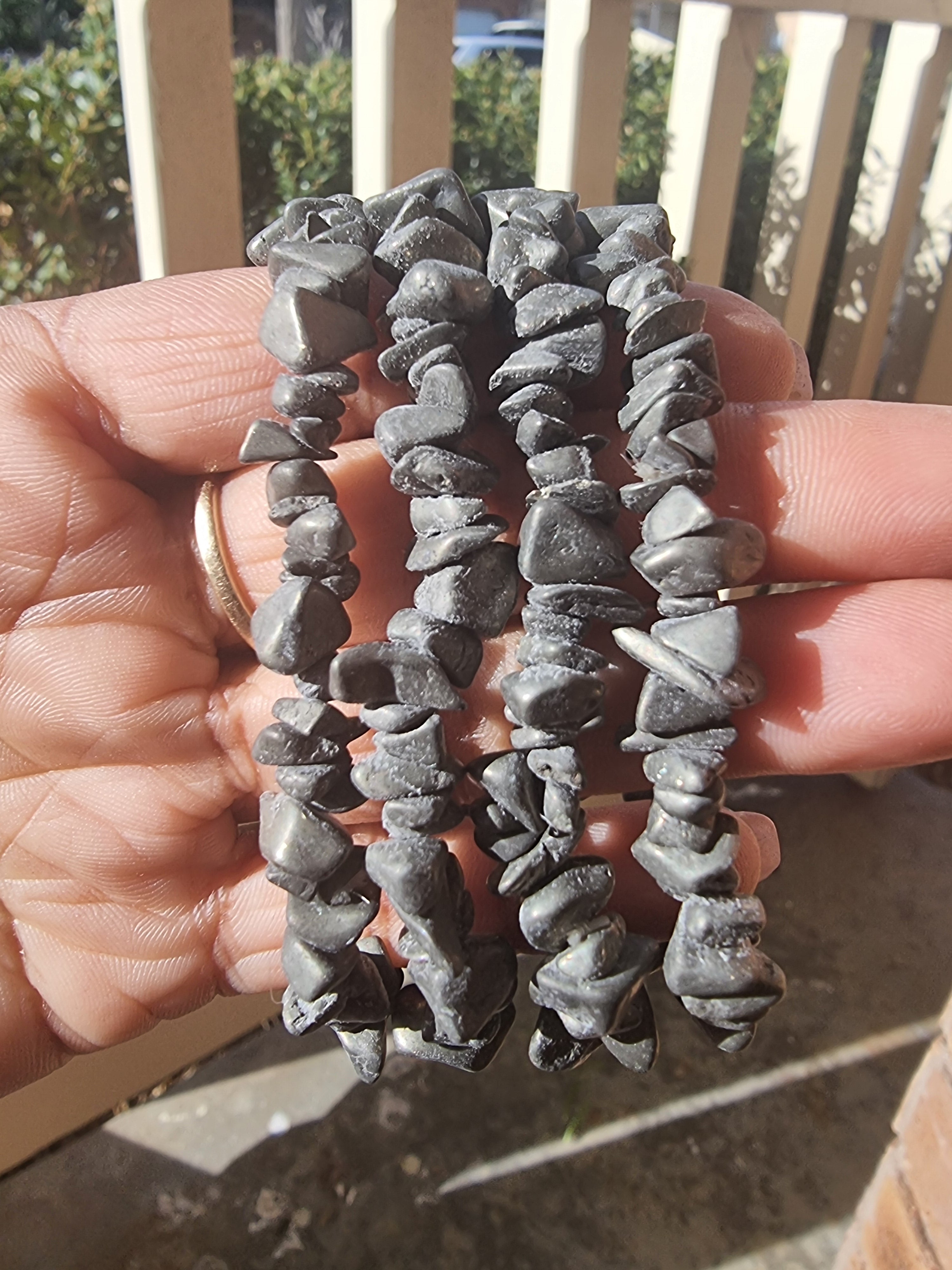 Pyrite Chip Bracelet