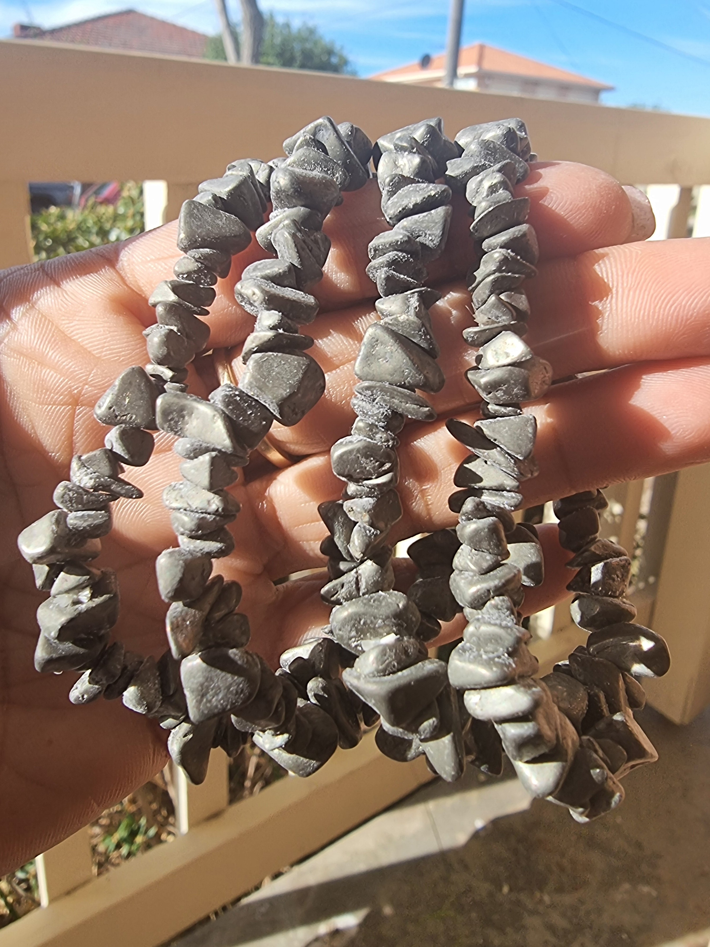 Pyrite Chip Bracelet