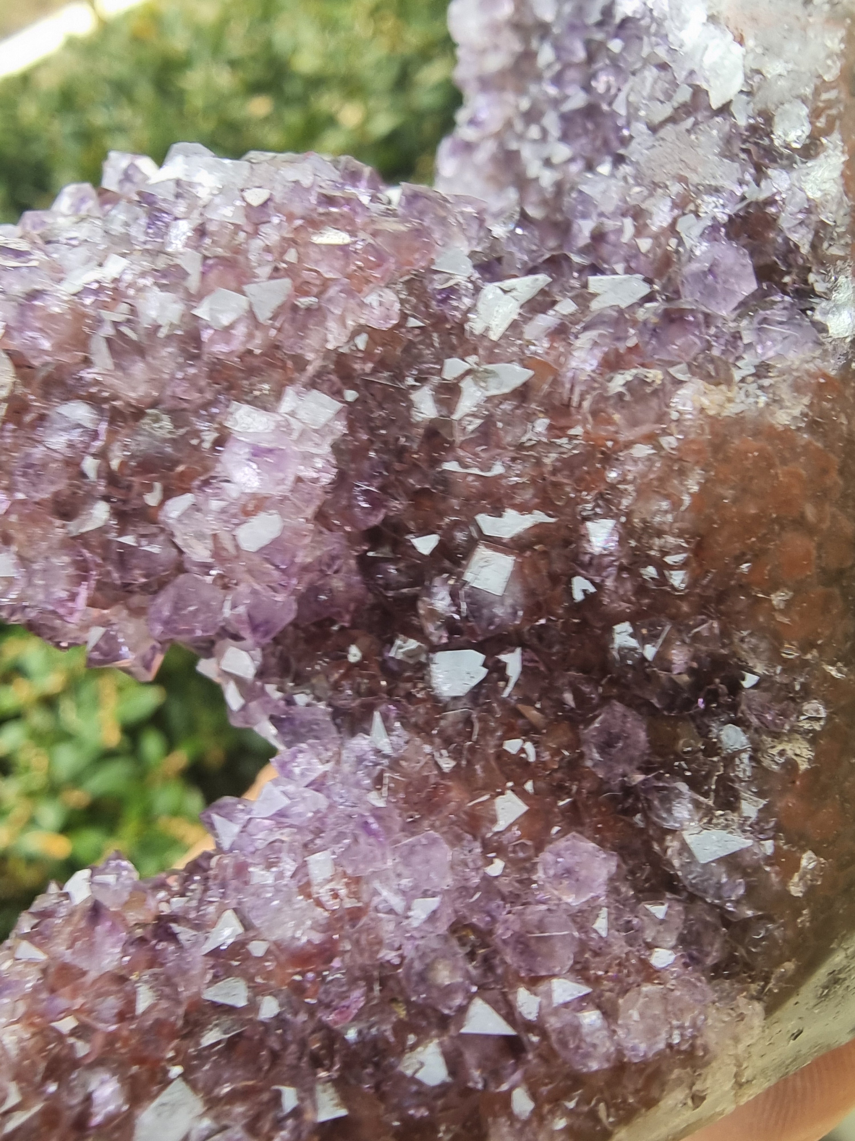 Amethyst Cluster with Stalactite Flower