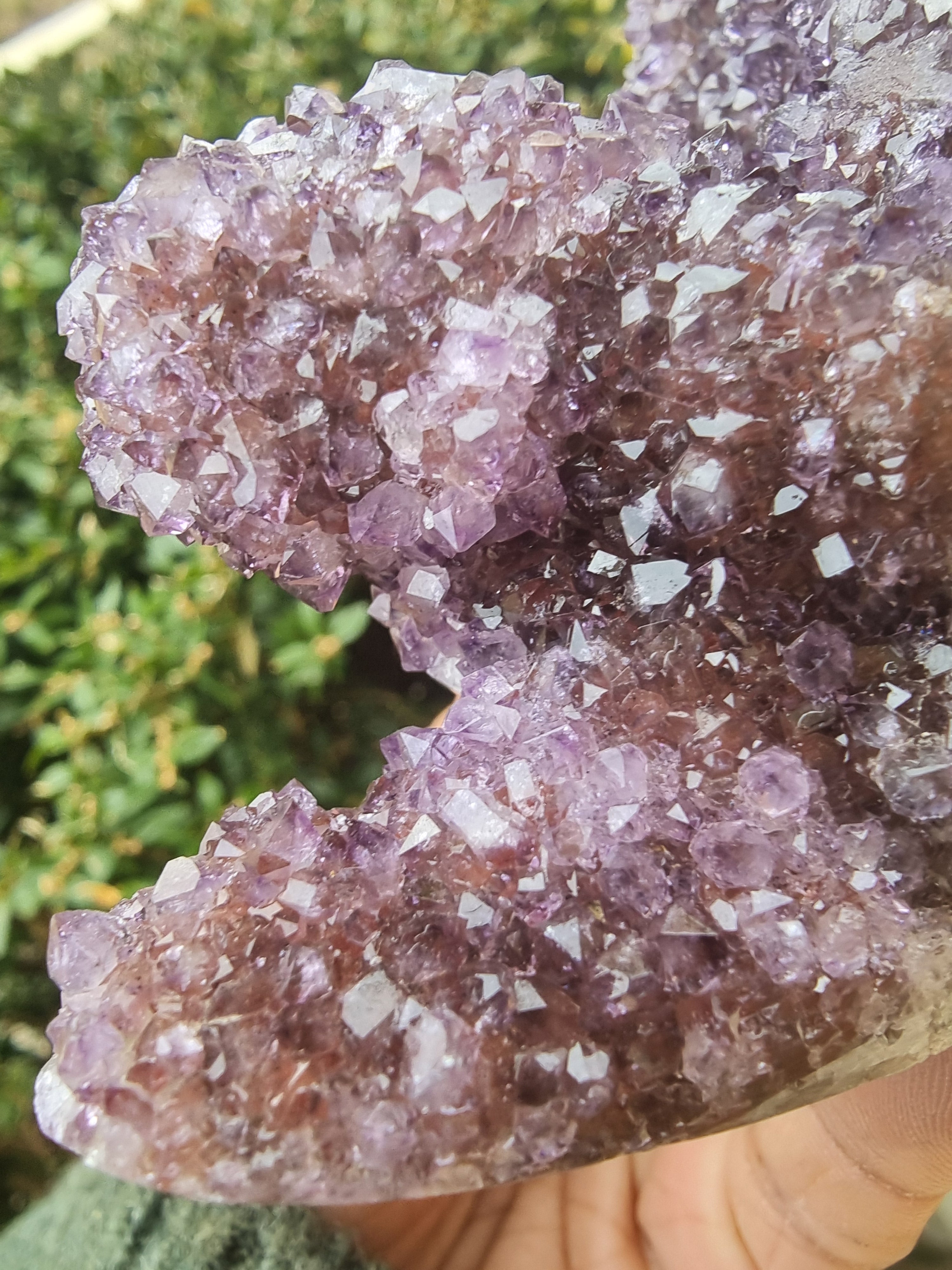 Amethyst Cluster with Stalactite Flower