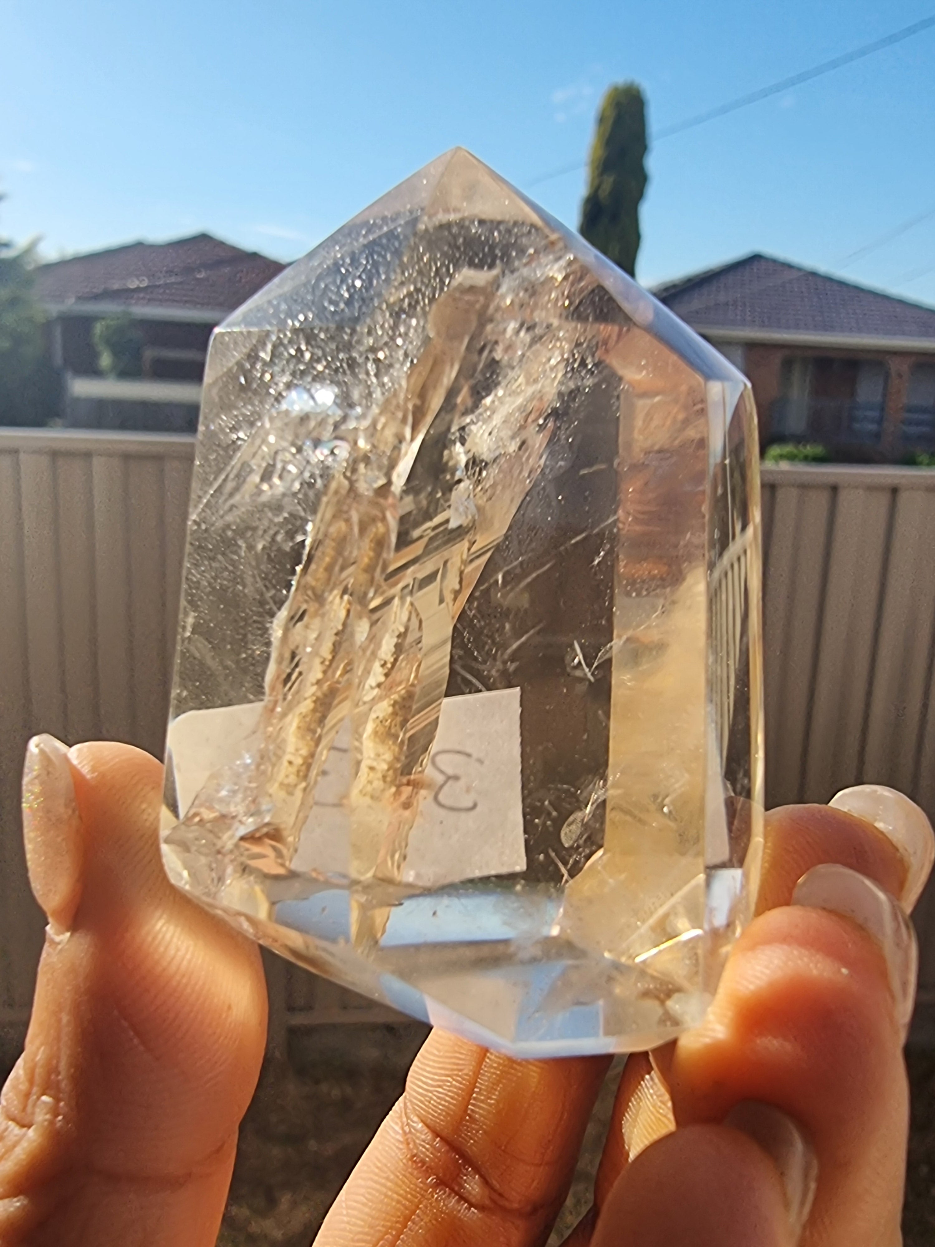 Quartz Point with Record Keeper Inside