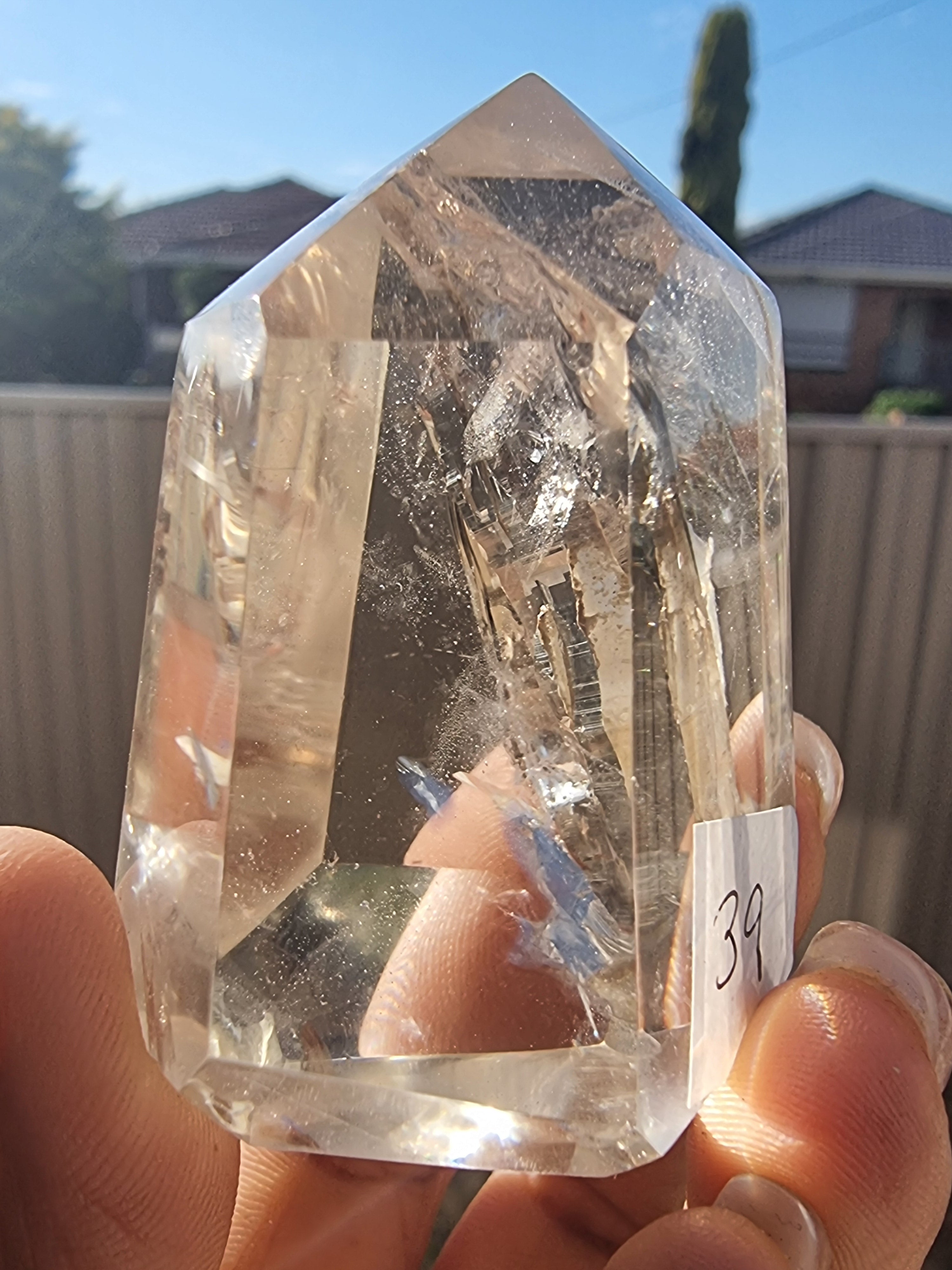 Quartz Point with Record Keeper Inside