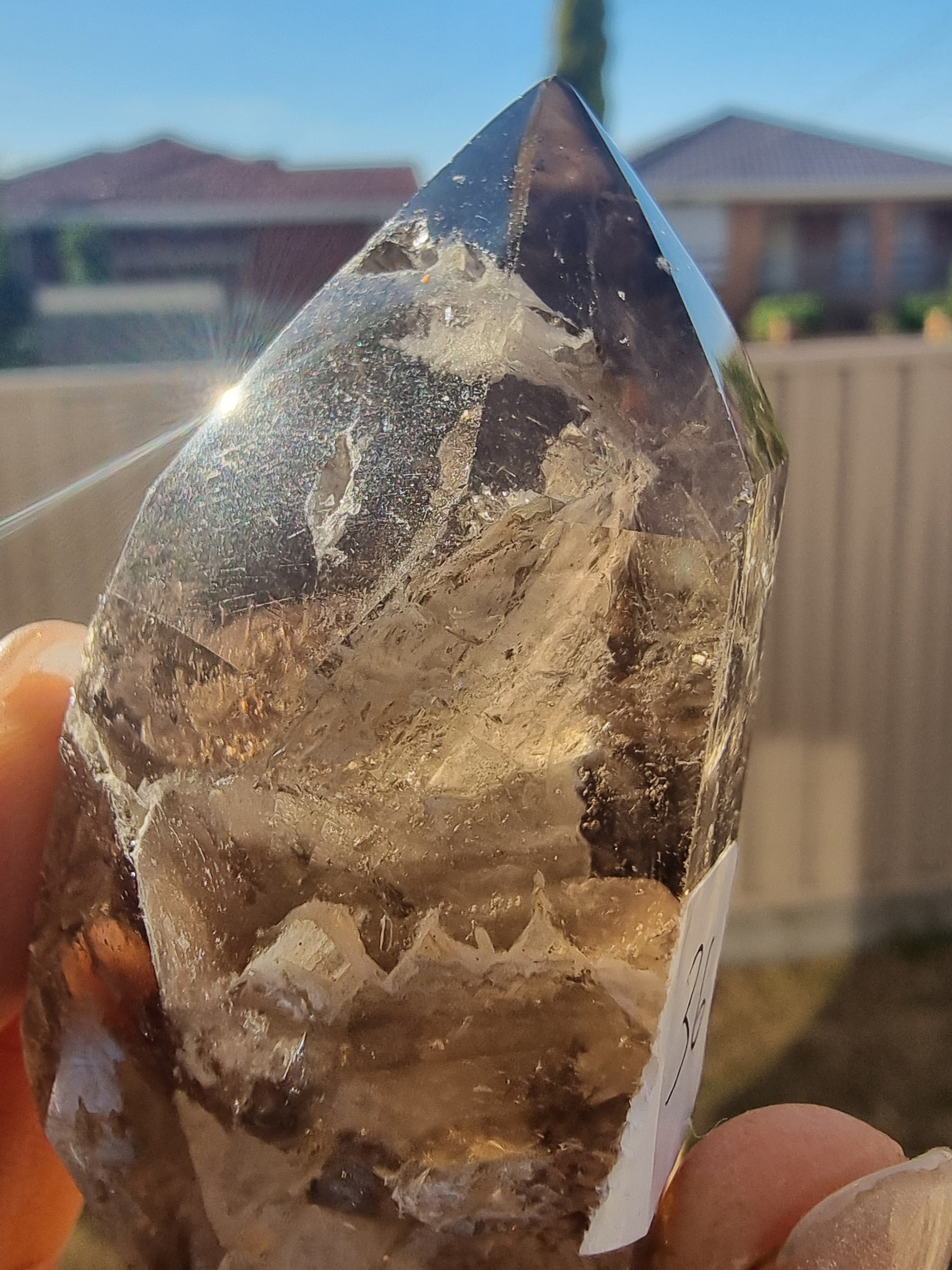 Smoky Garden Quartz Point