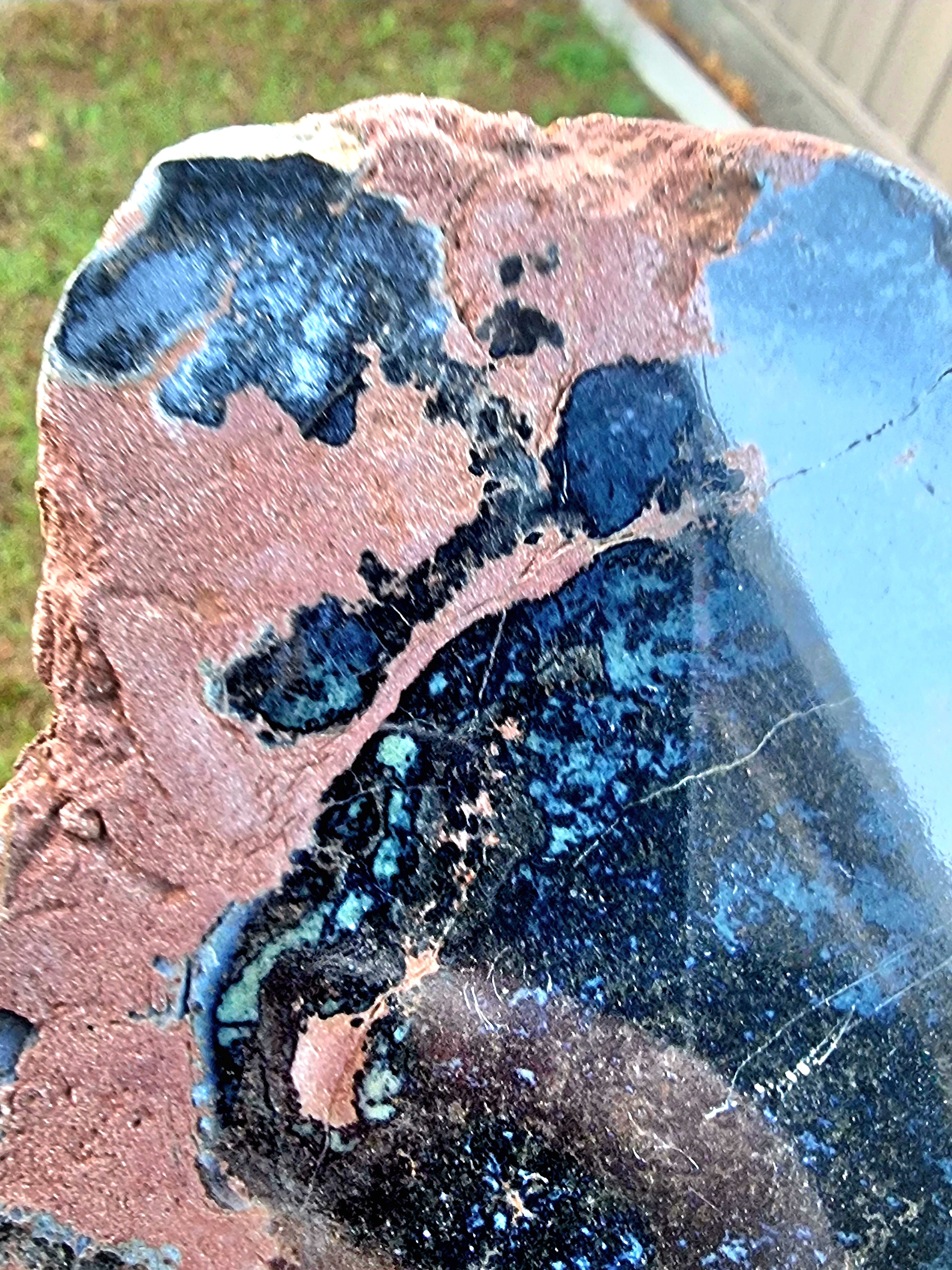 Vivianite Polished in Matrix