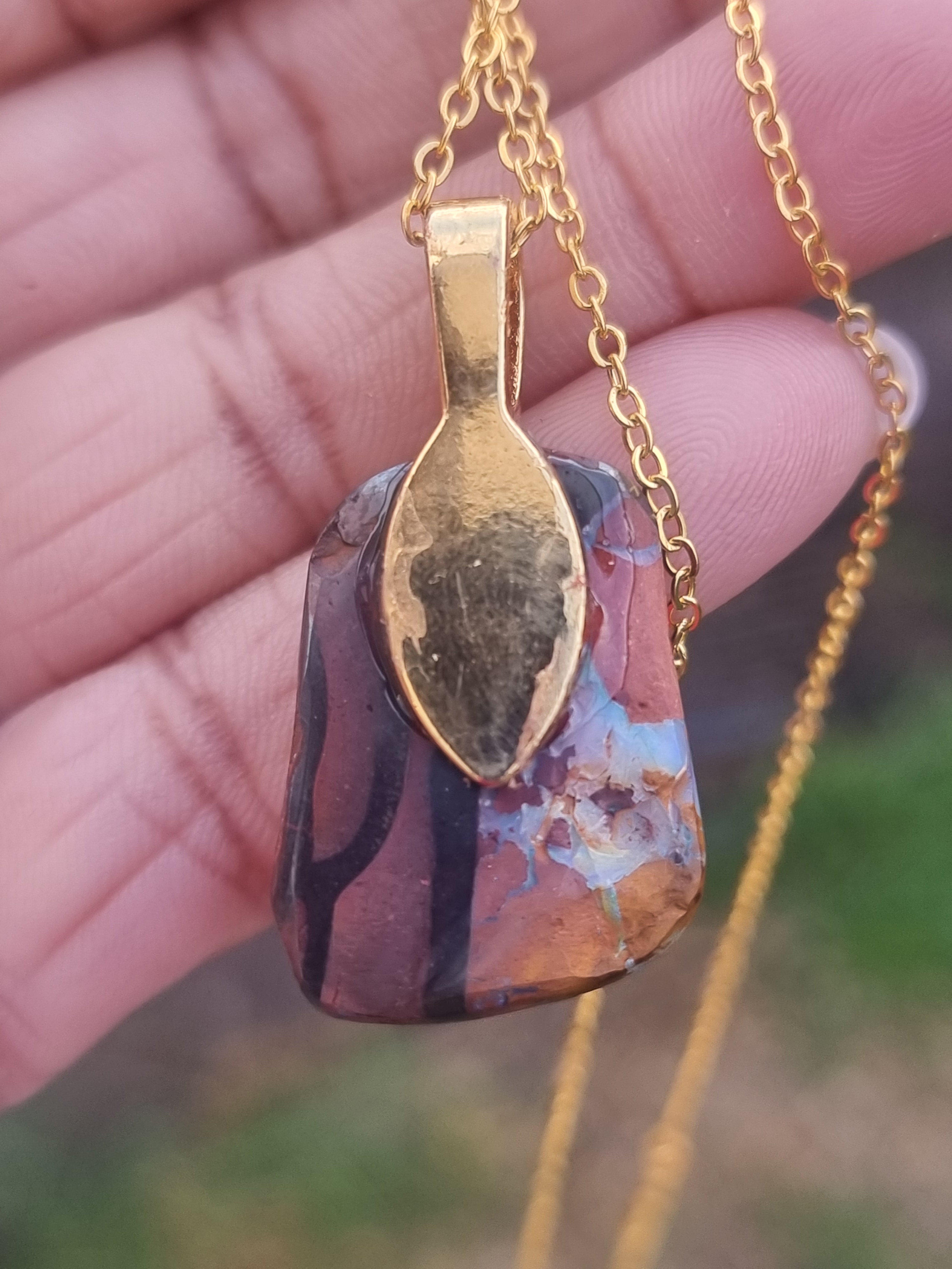 Australian Boulder Opal Pendant