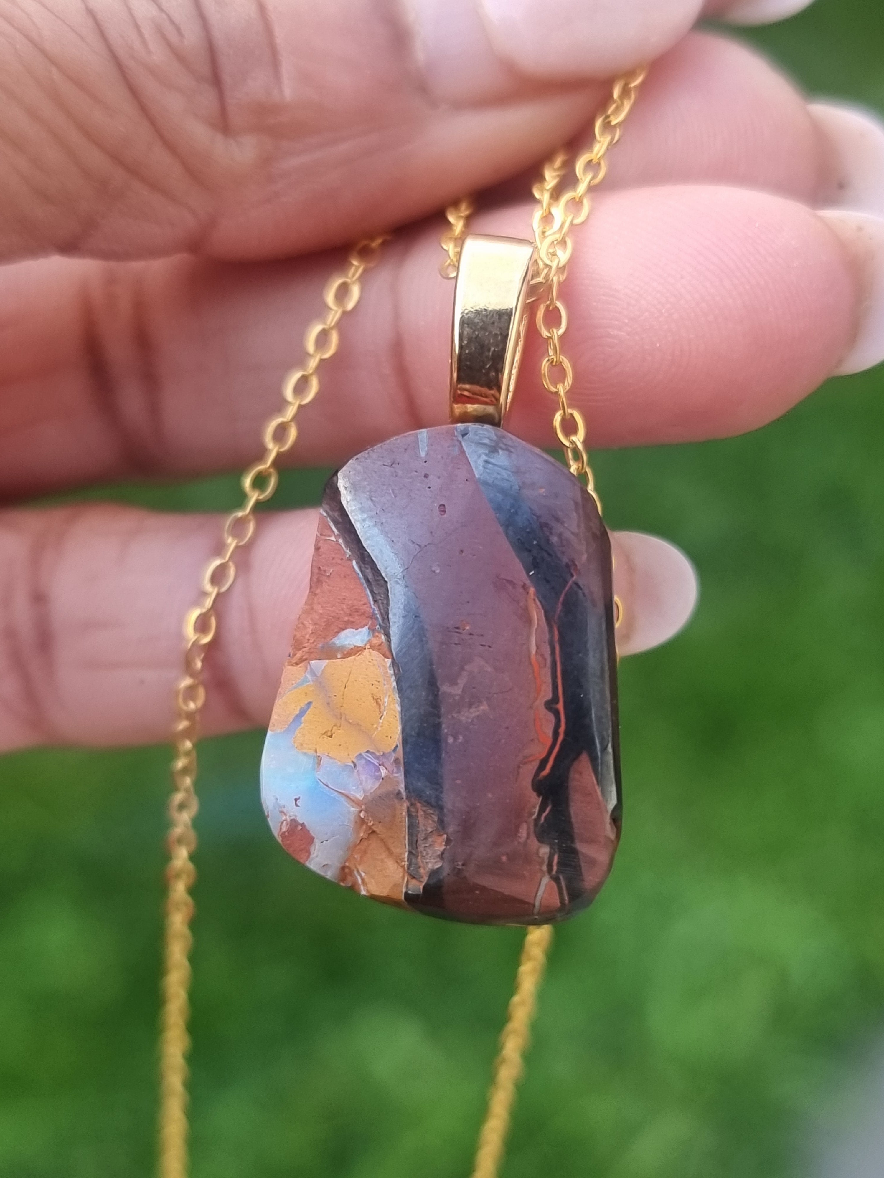 Australian Boulder Opal Pendant
