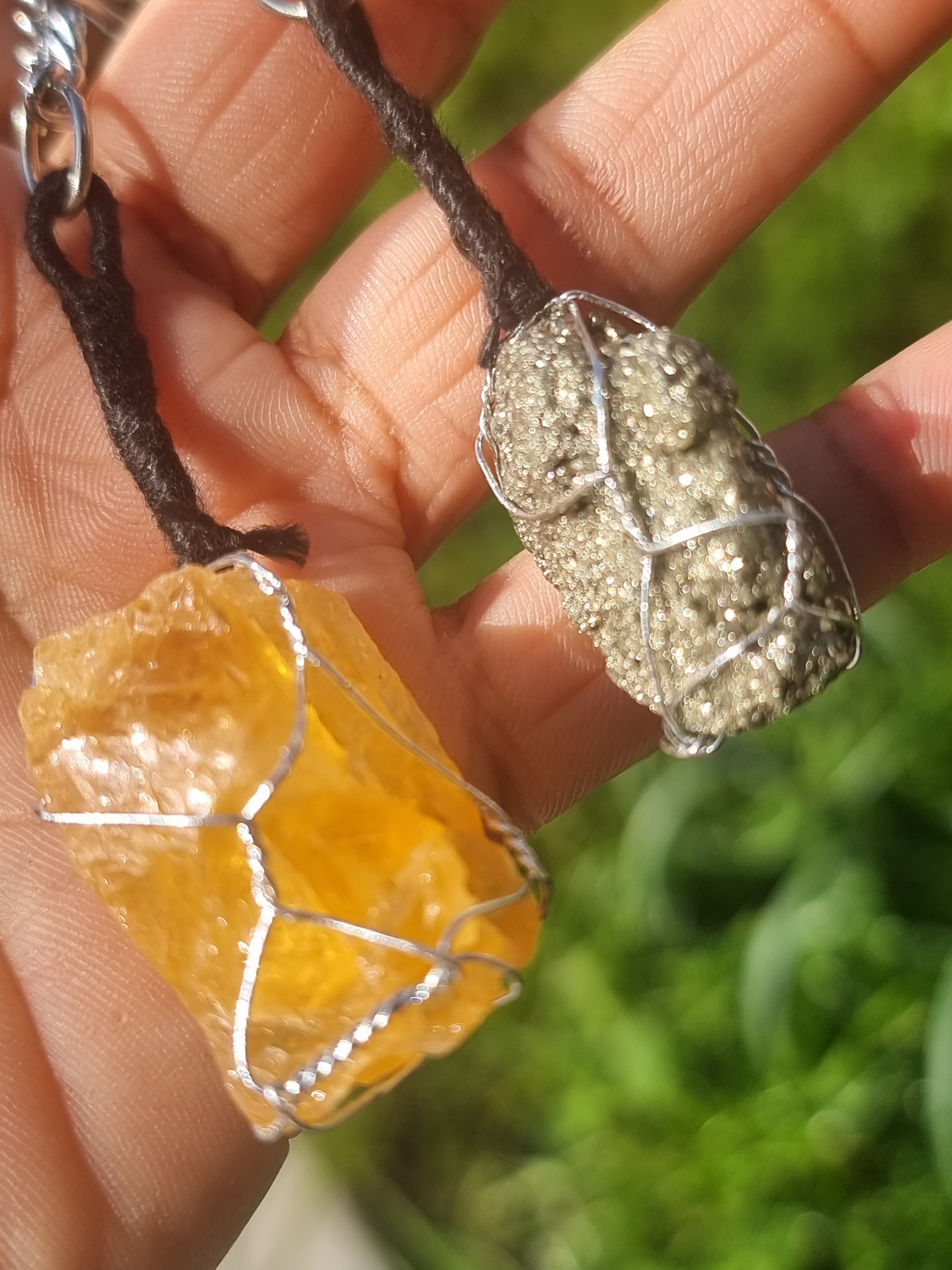 Keychain Pyrite and Calcite