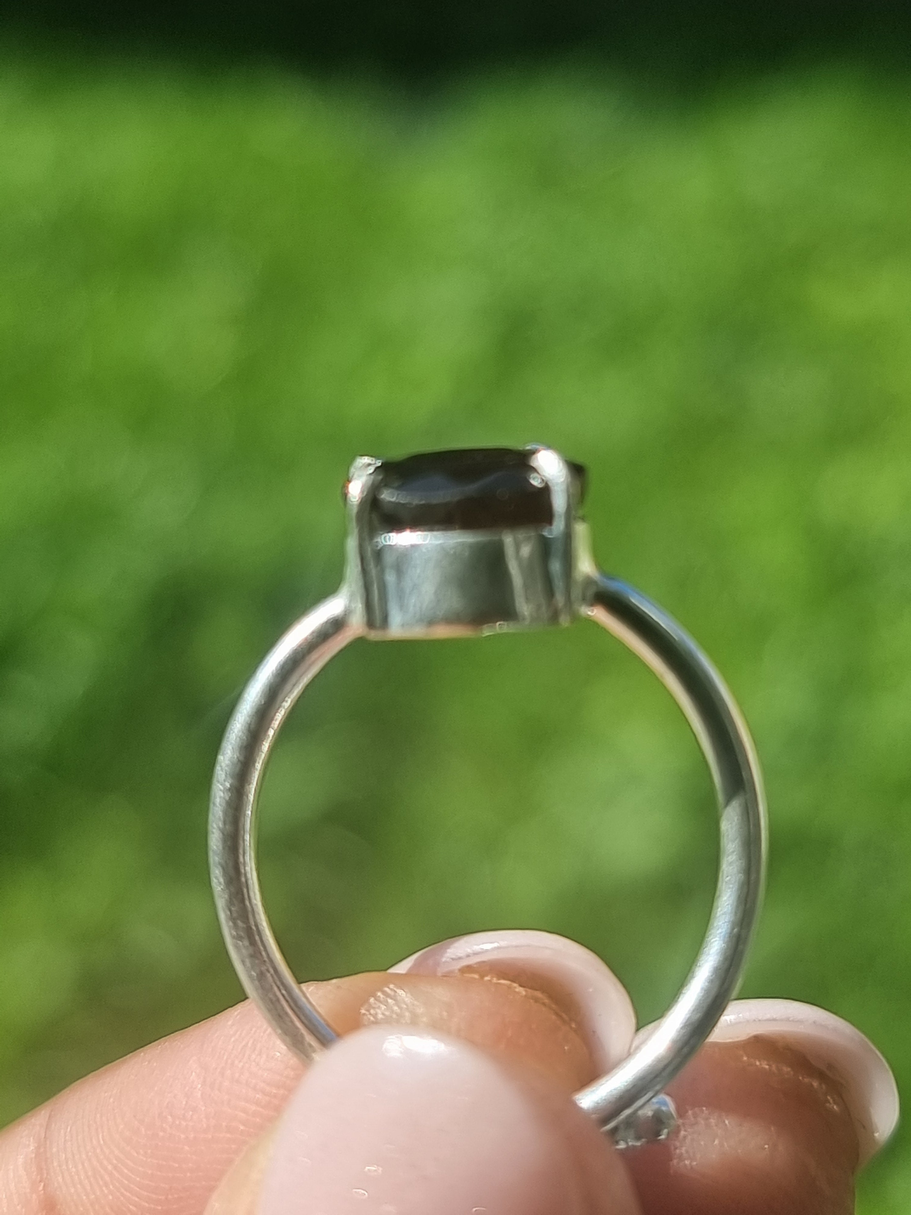 Hessonite Garnet Ring
