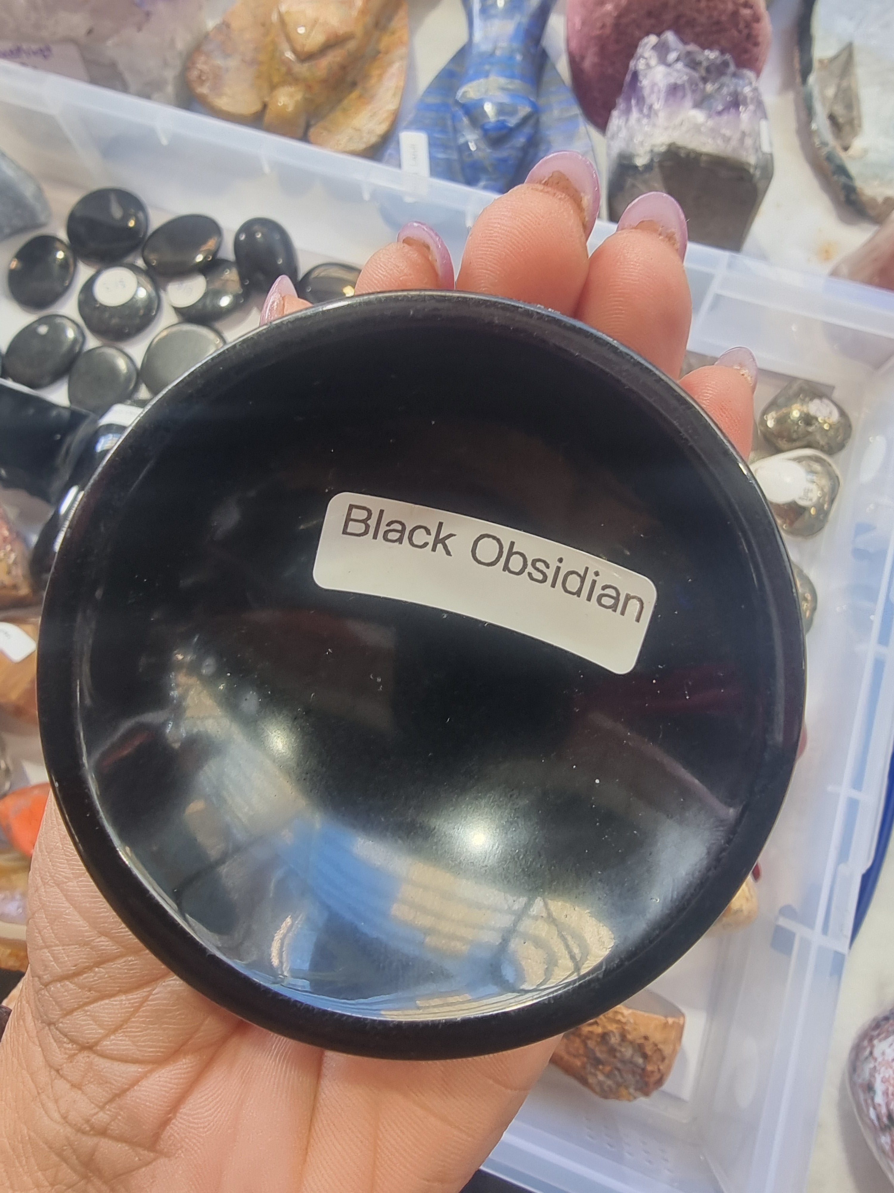 Black Obsidian Bowl