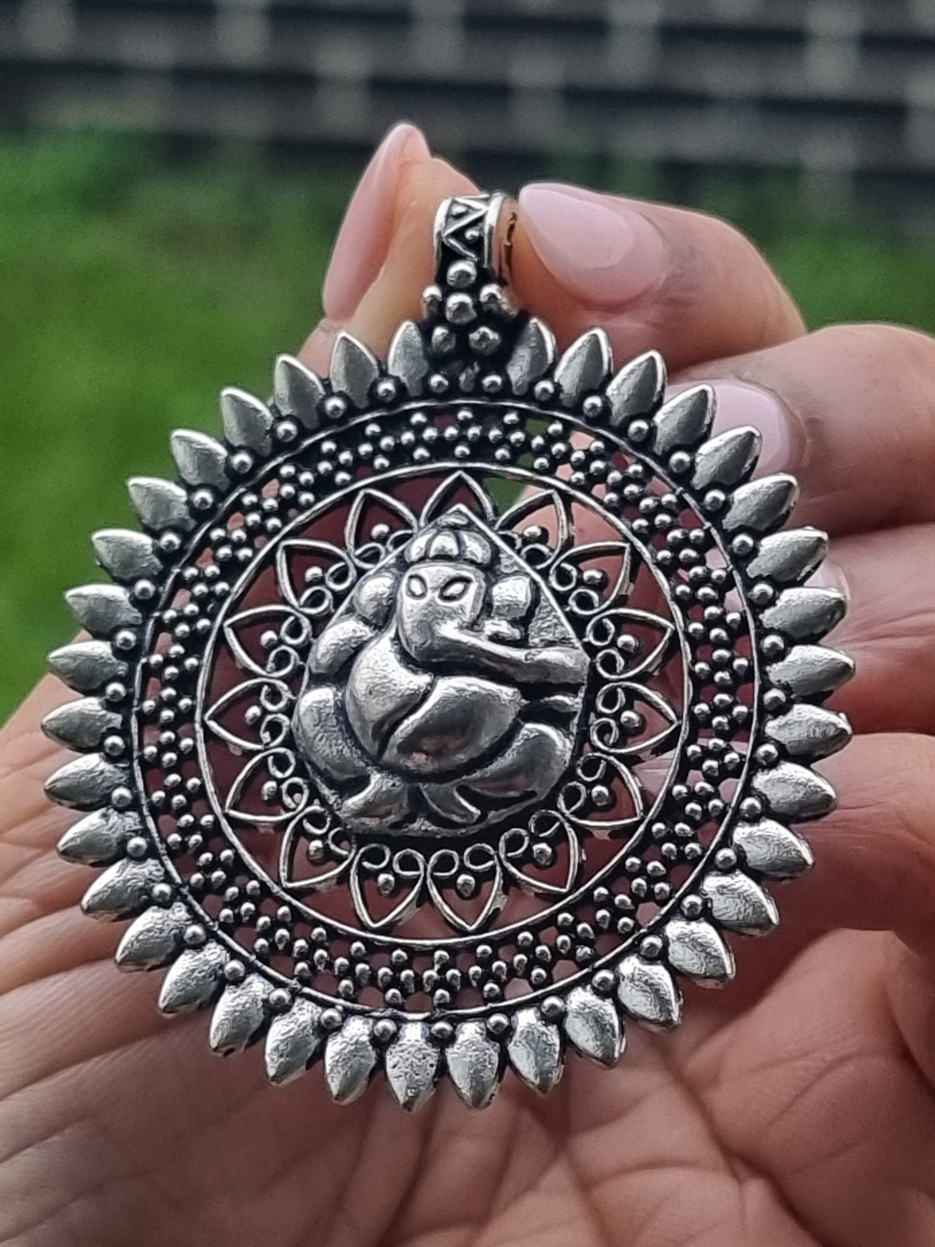 Tibetan Silver Pendant Ganesh