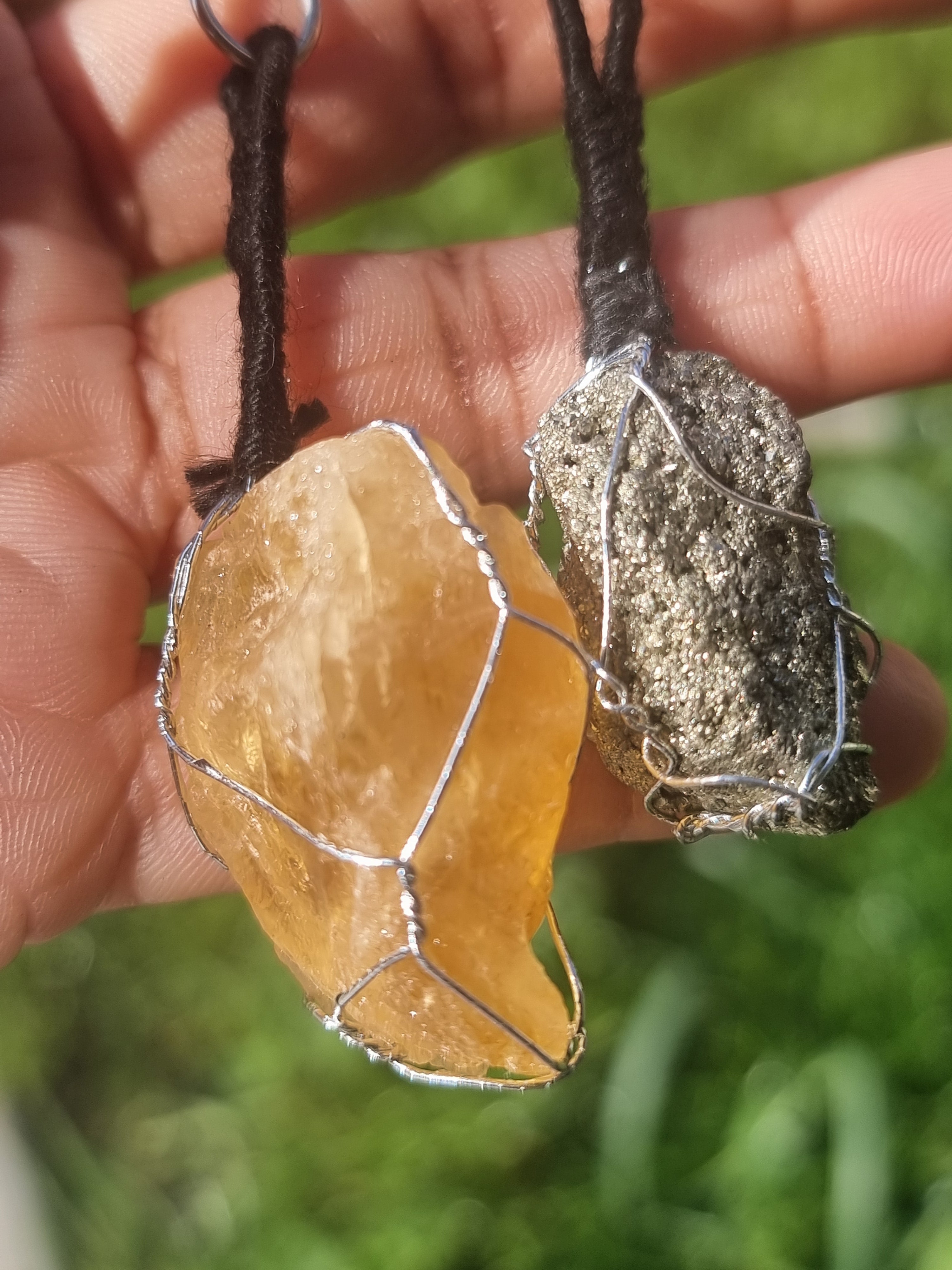 Keychain Pyrite and Calcite