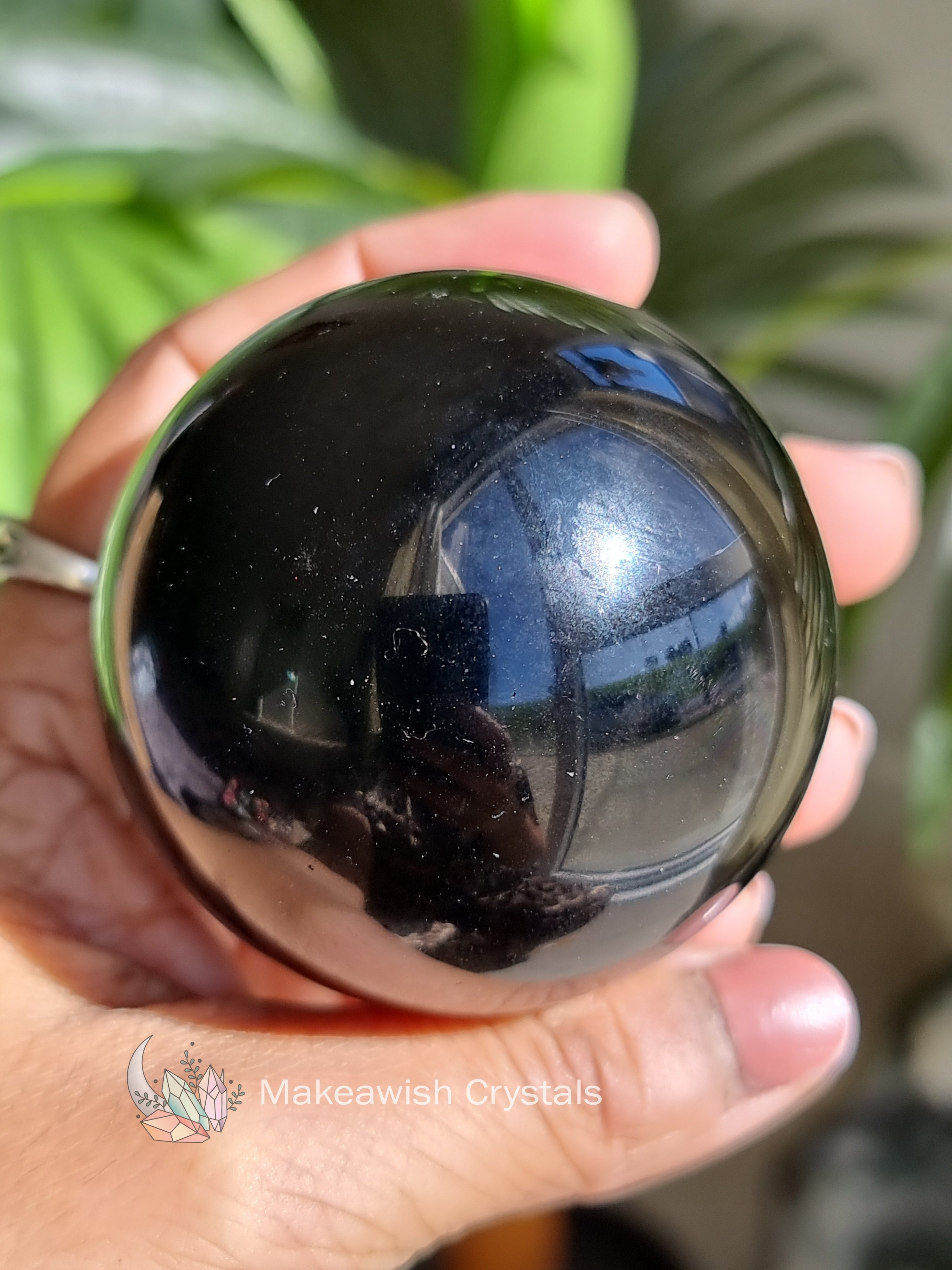 Black Obsidian Sphere