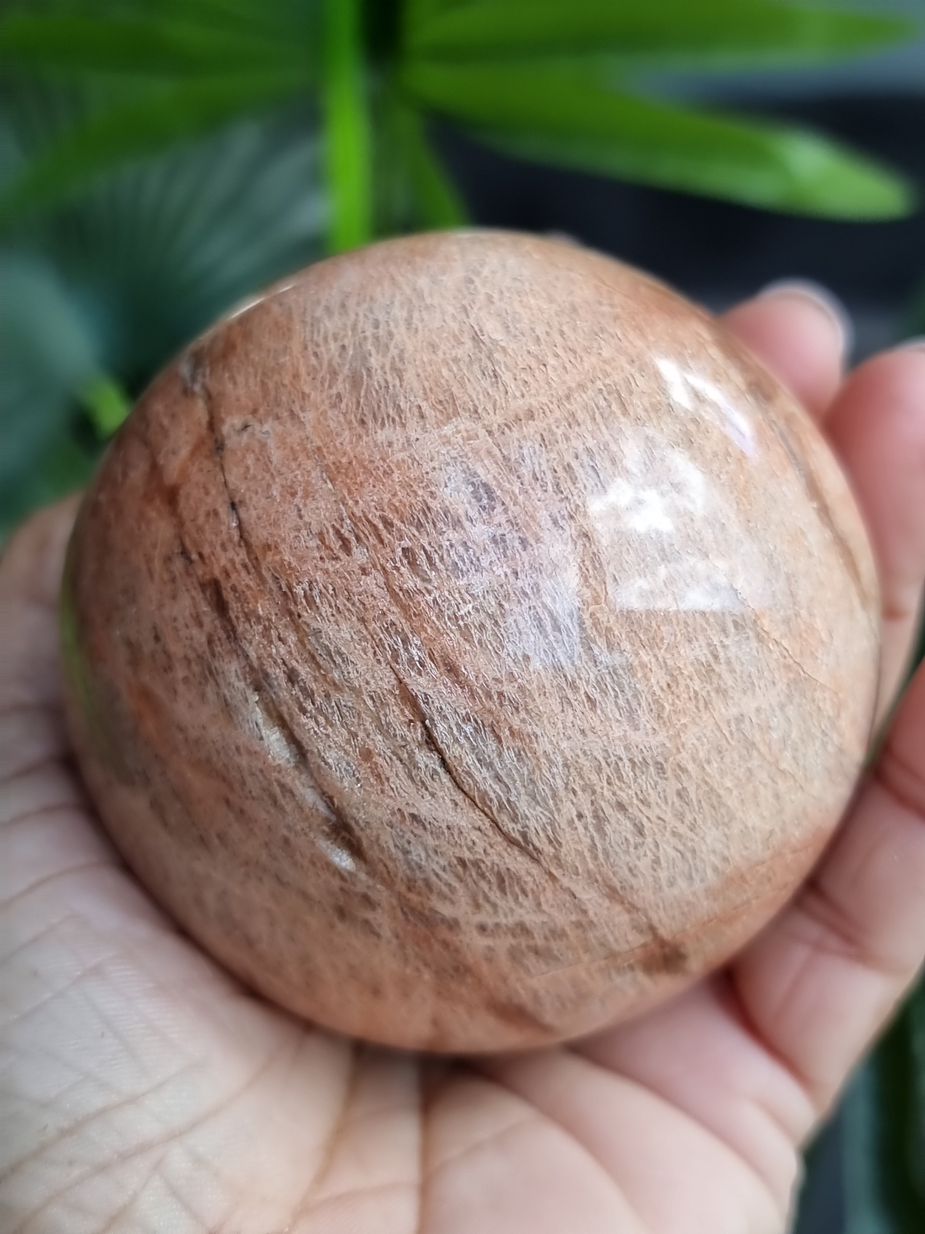 Peach Moonstone Sphere