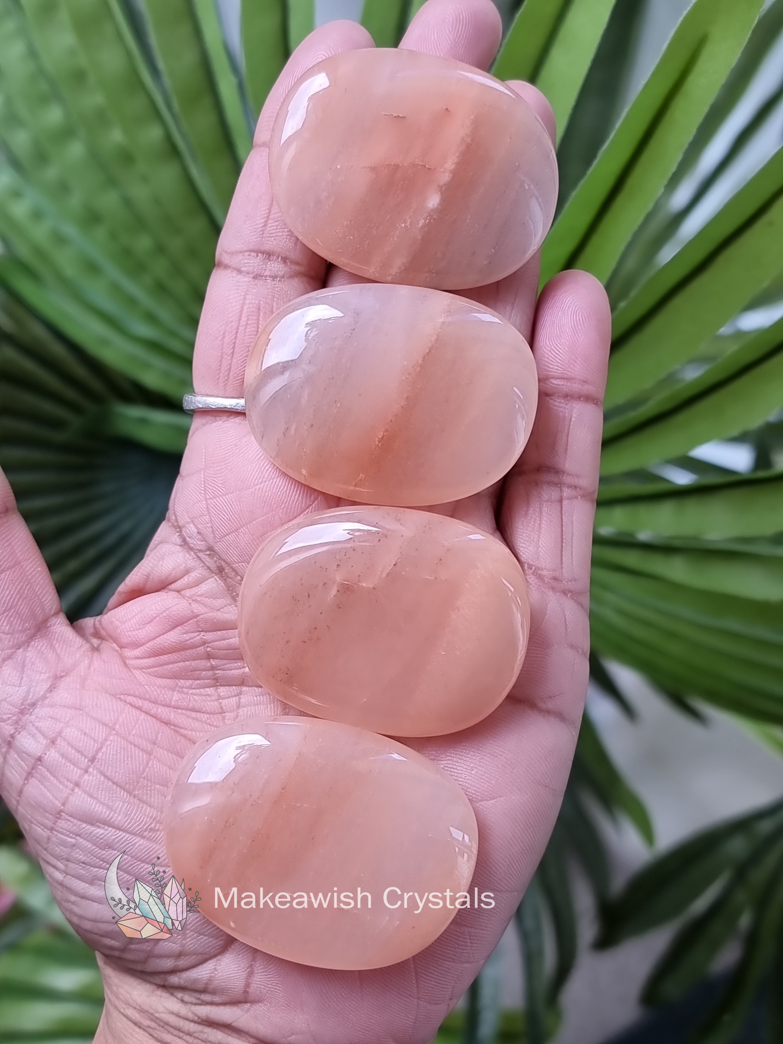 Pink Aventurine Flat Stone