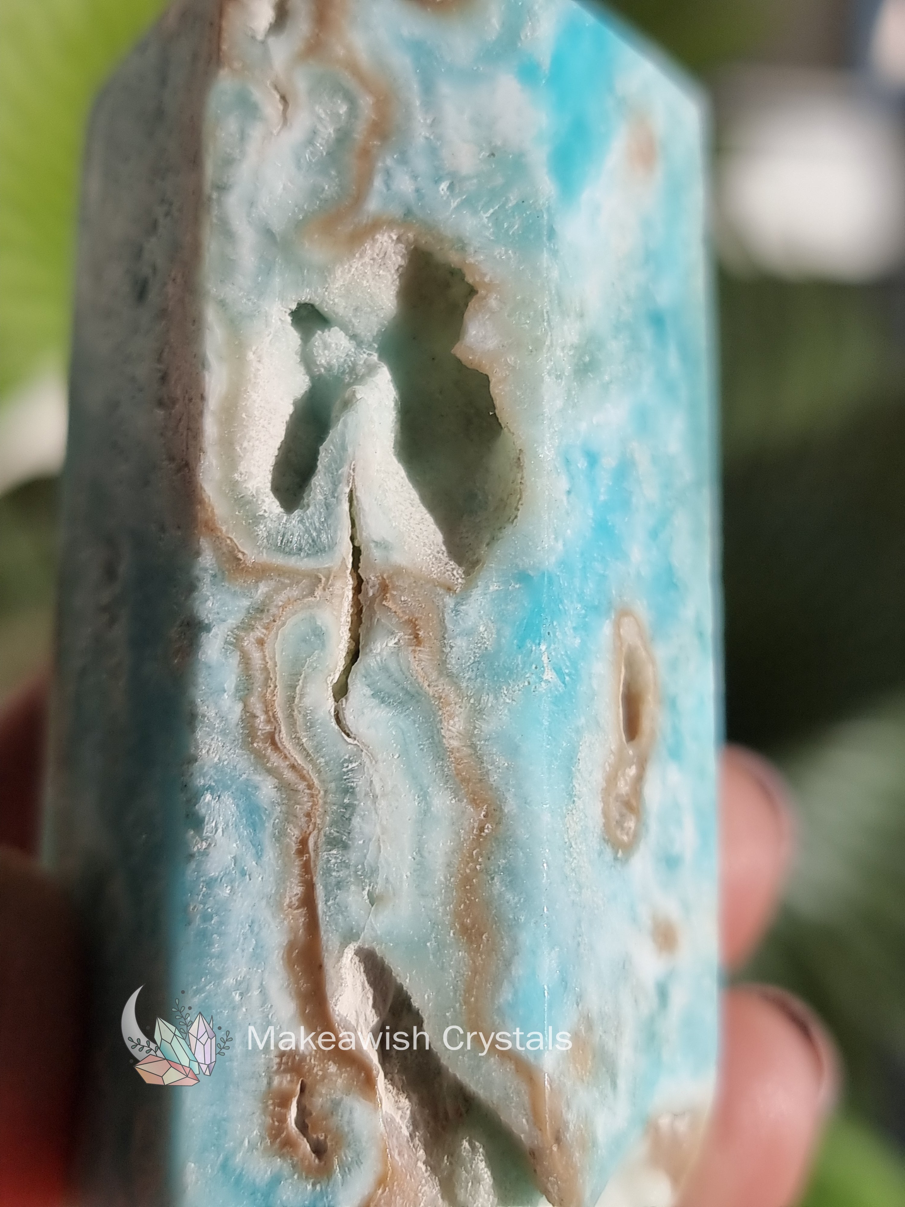 Blue Aragonite Point