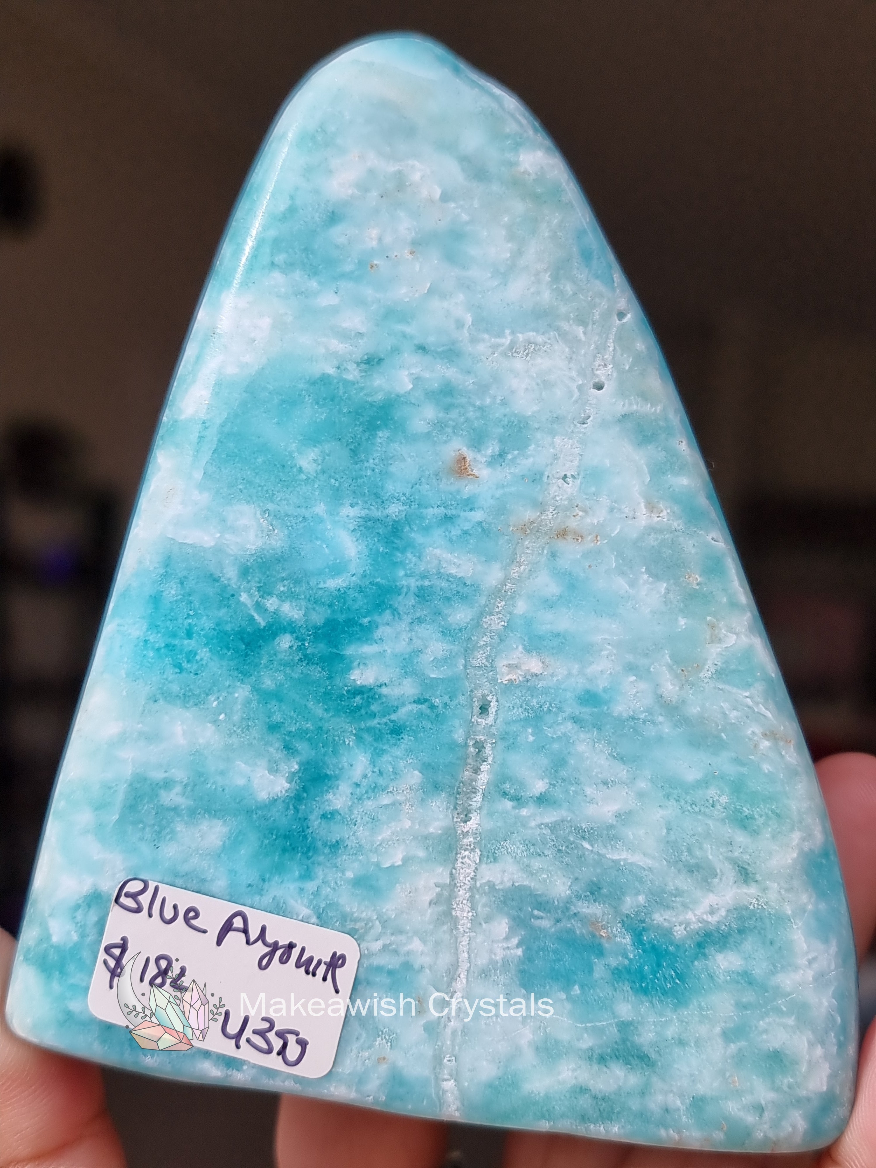 Blue Aragonite Freeform