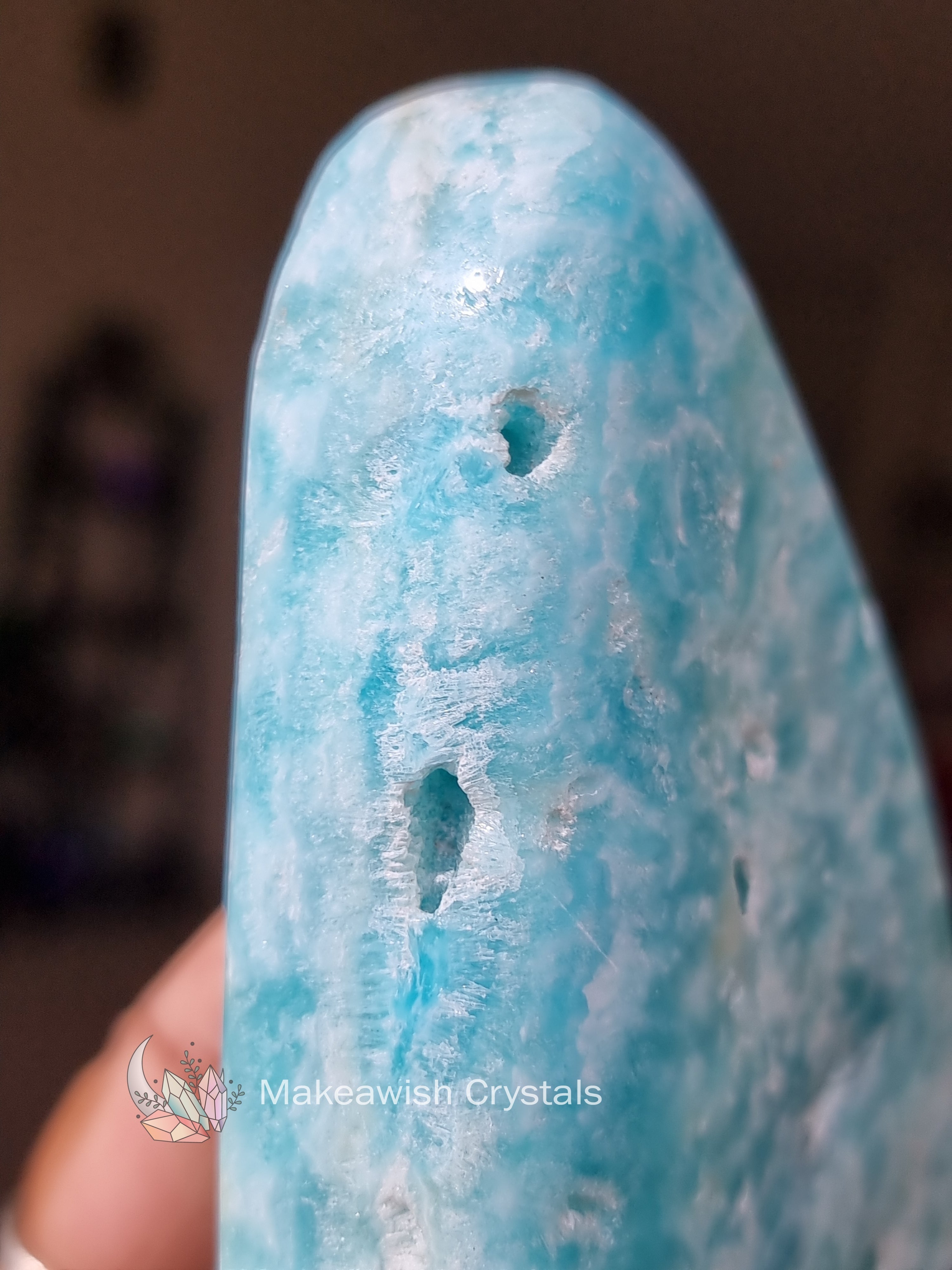 Blue Aragonite Freeform