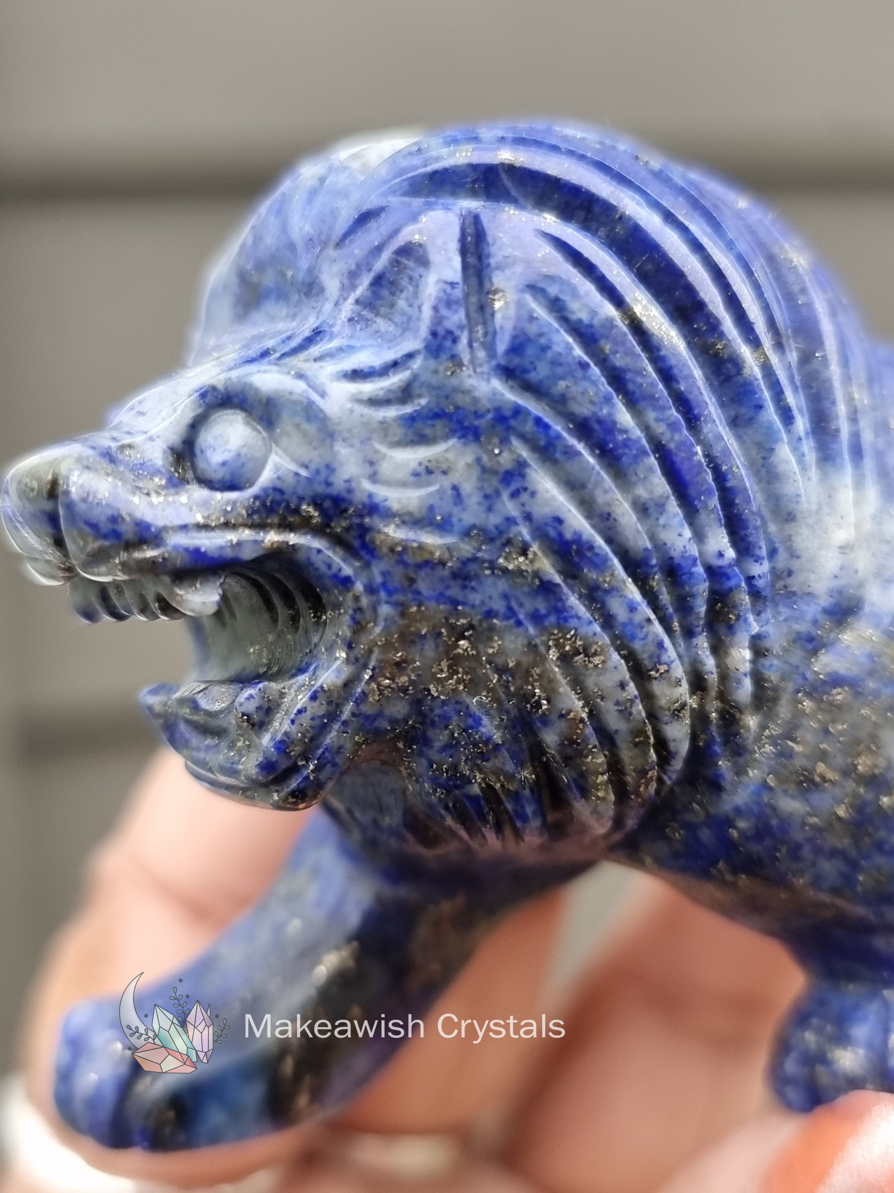 Lapis Lazuli Carved Lion