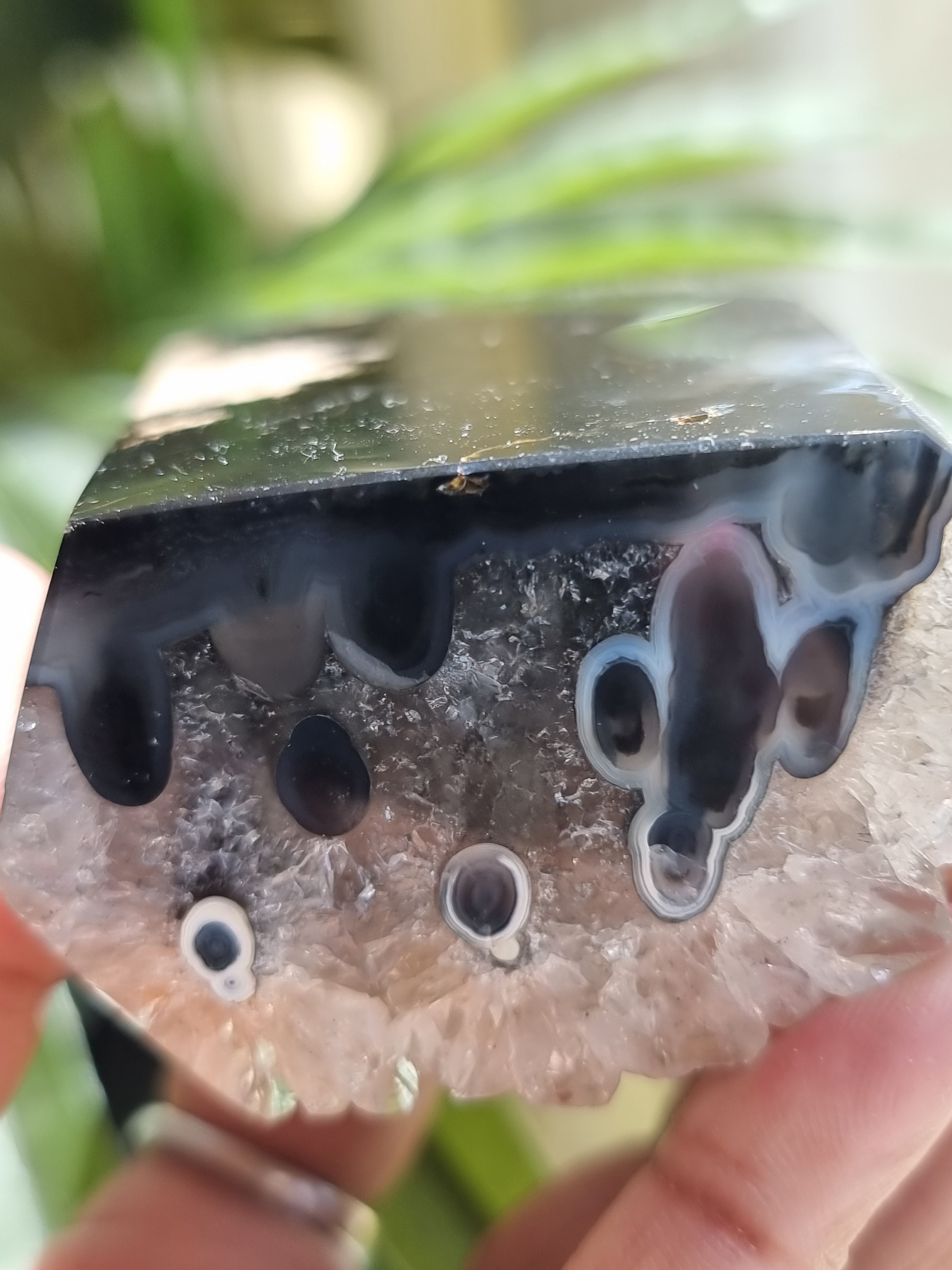 Agate Stalactite Druzy Tower