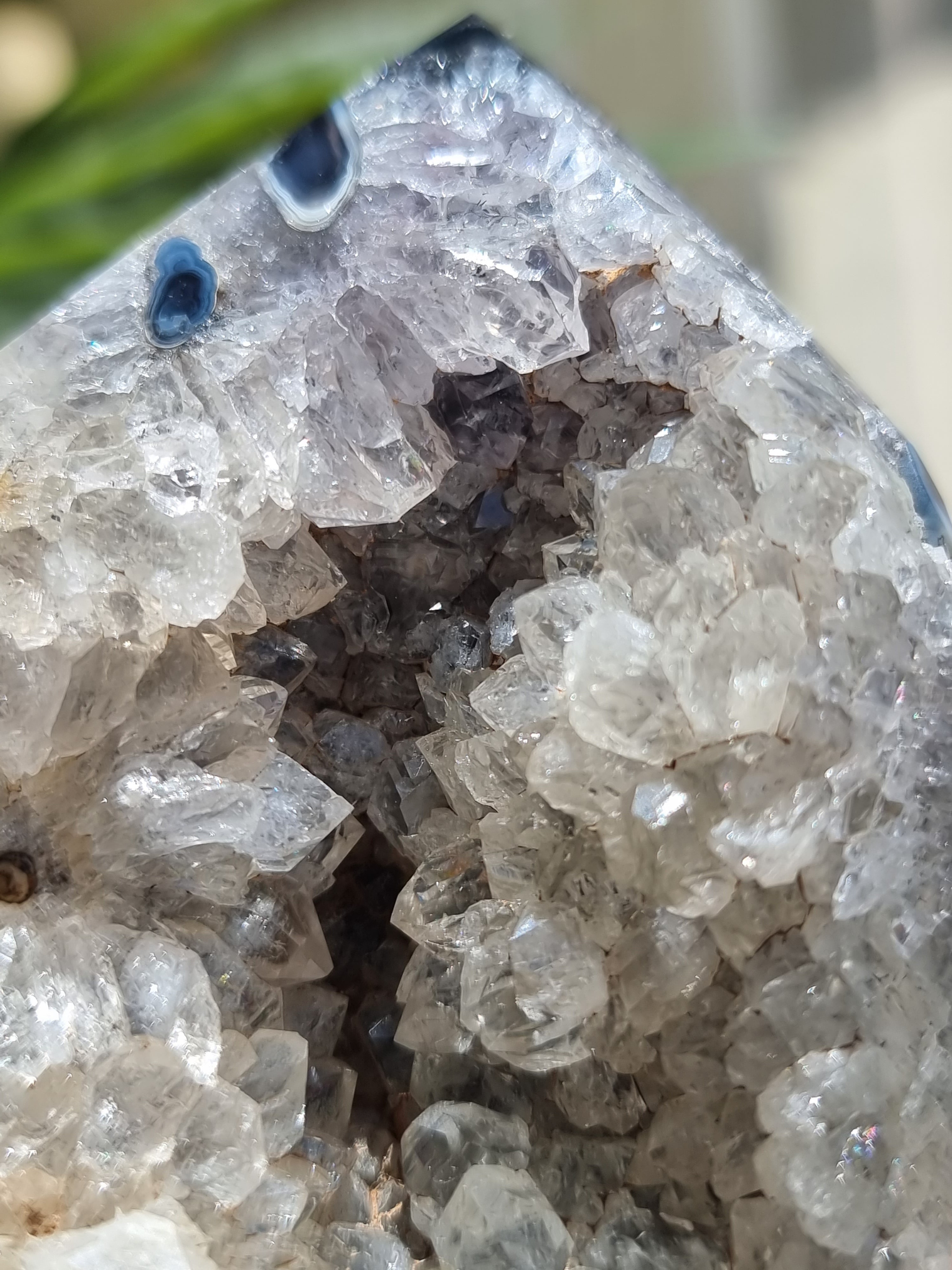 Agate Stalactite Druzy Tower