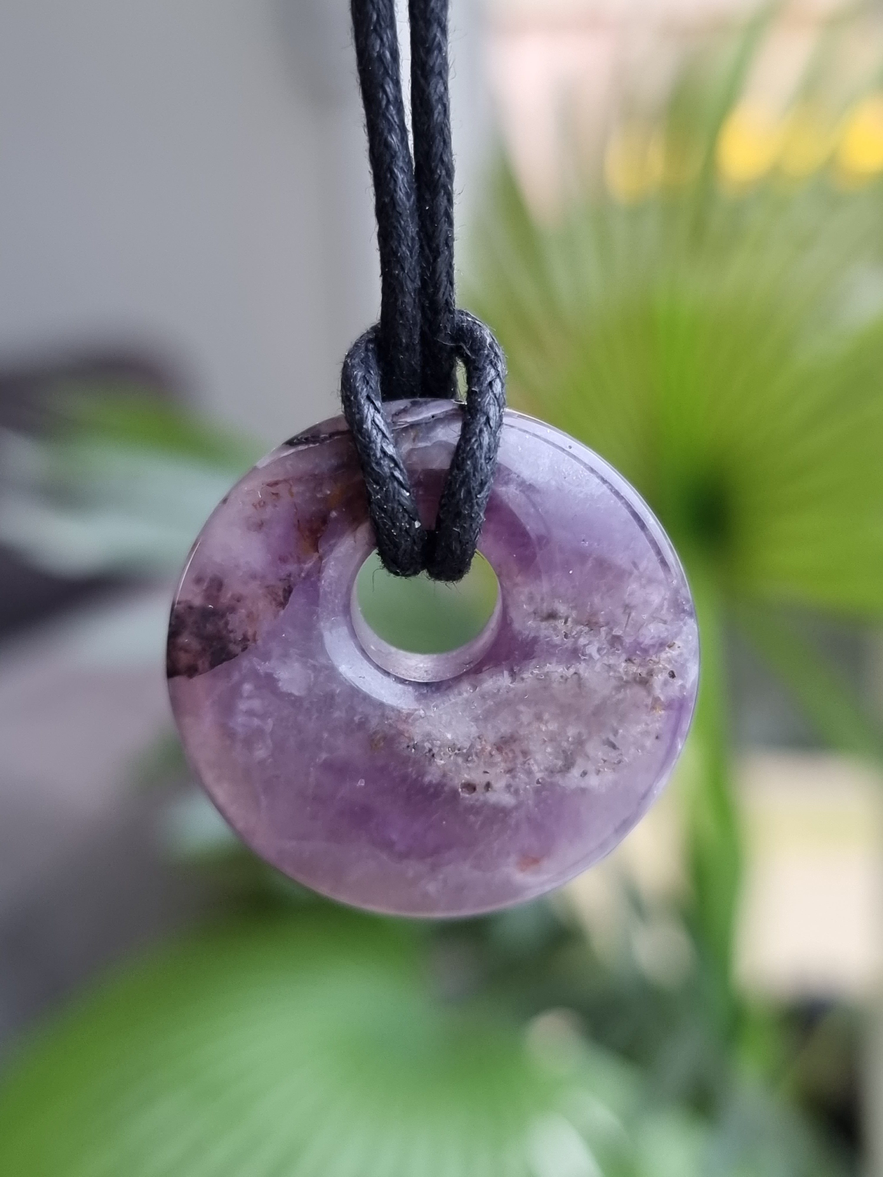 Chevron Amethyst Pendant