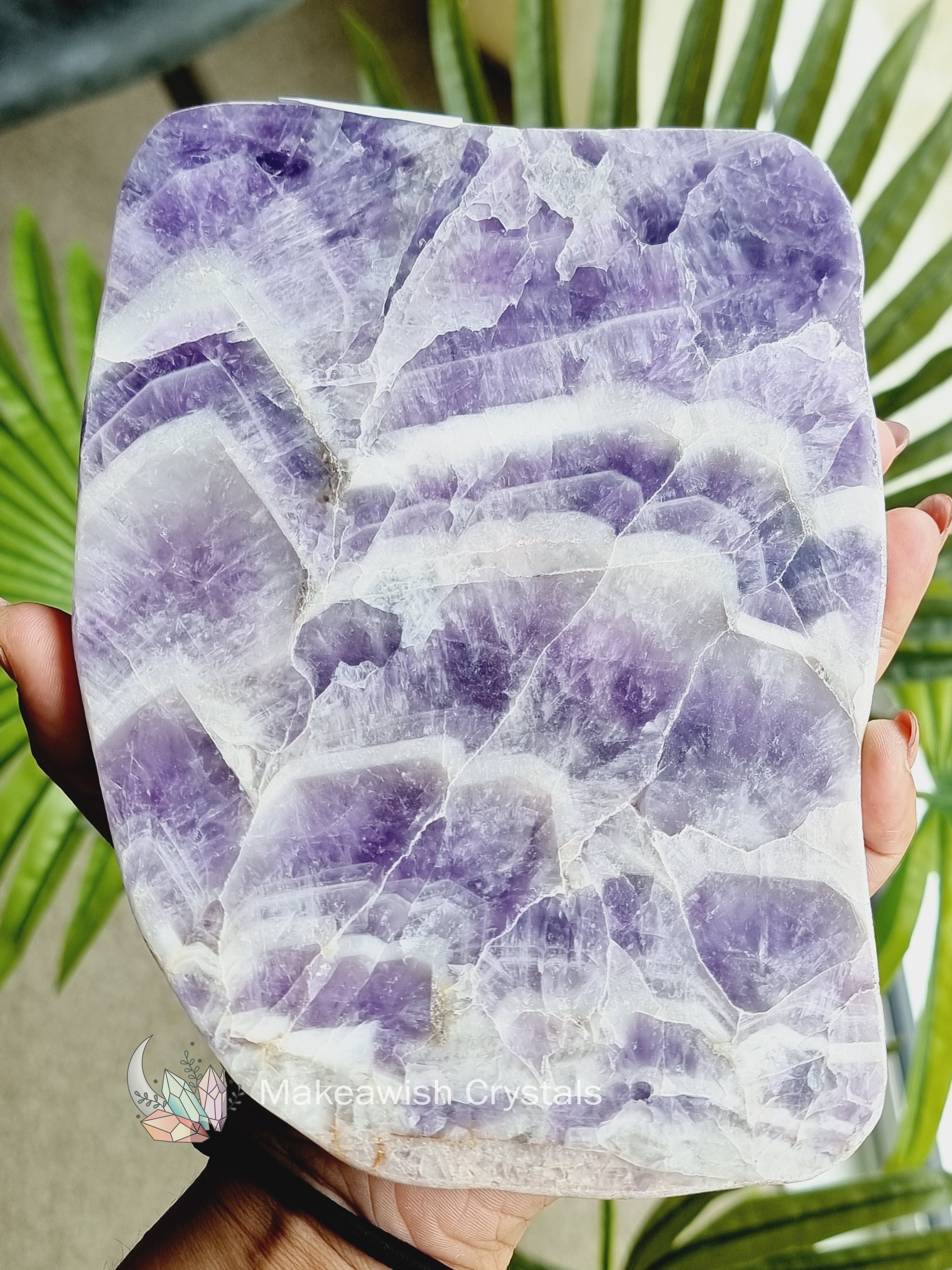 Chevron Amethyst Slab Large