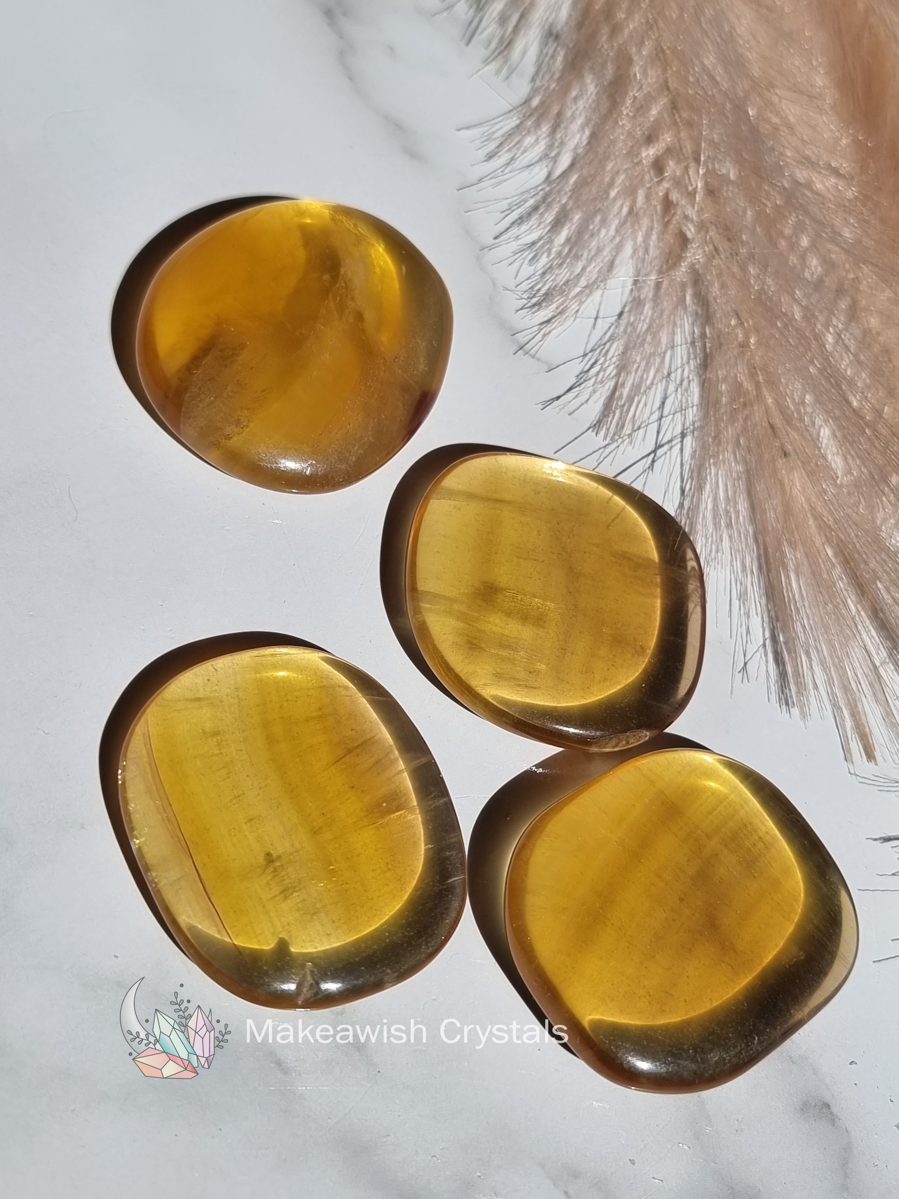 Yellow Fluorite Flatstone