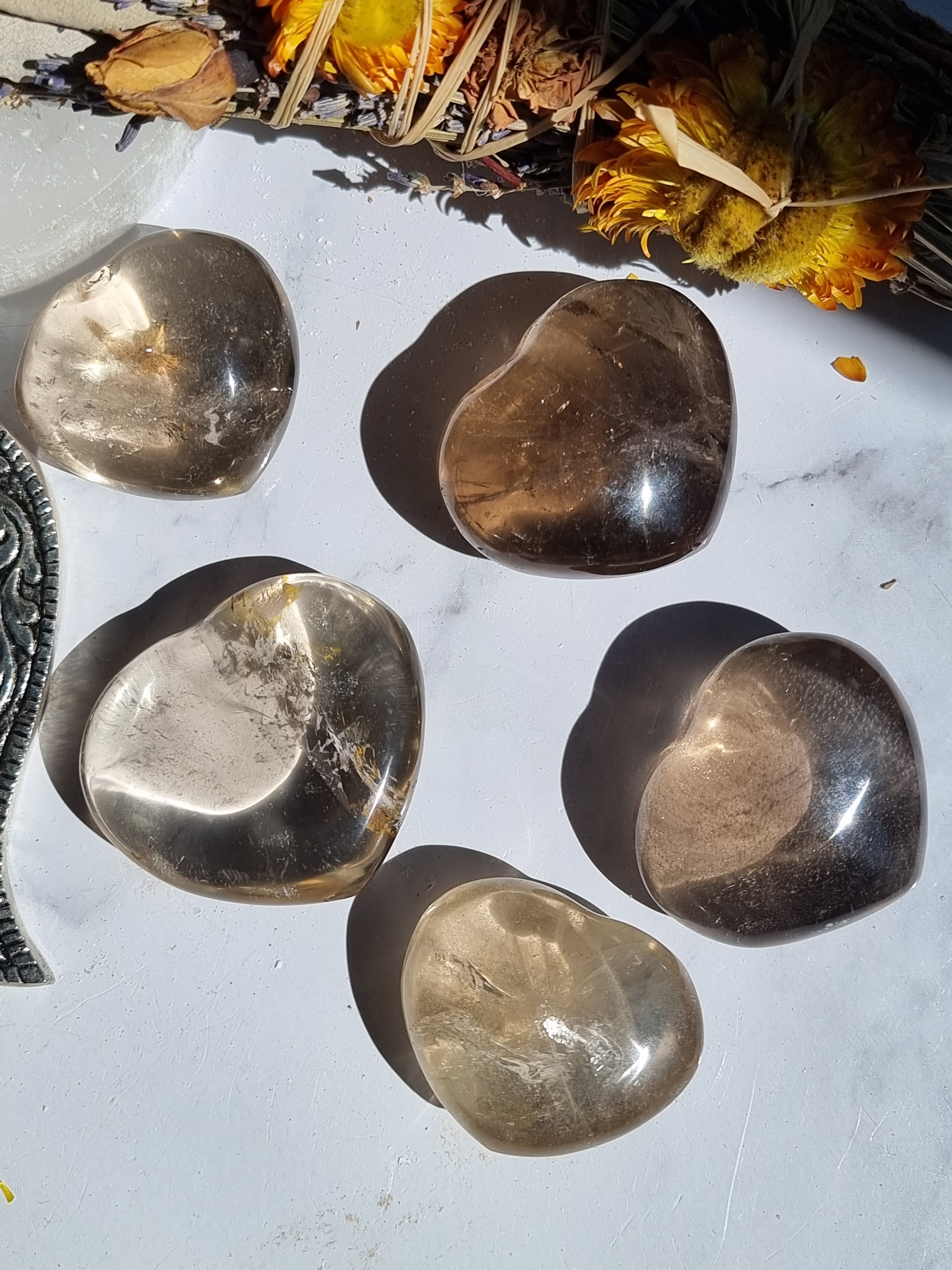 Smoky Quartz Heart